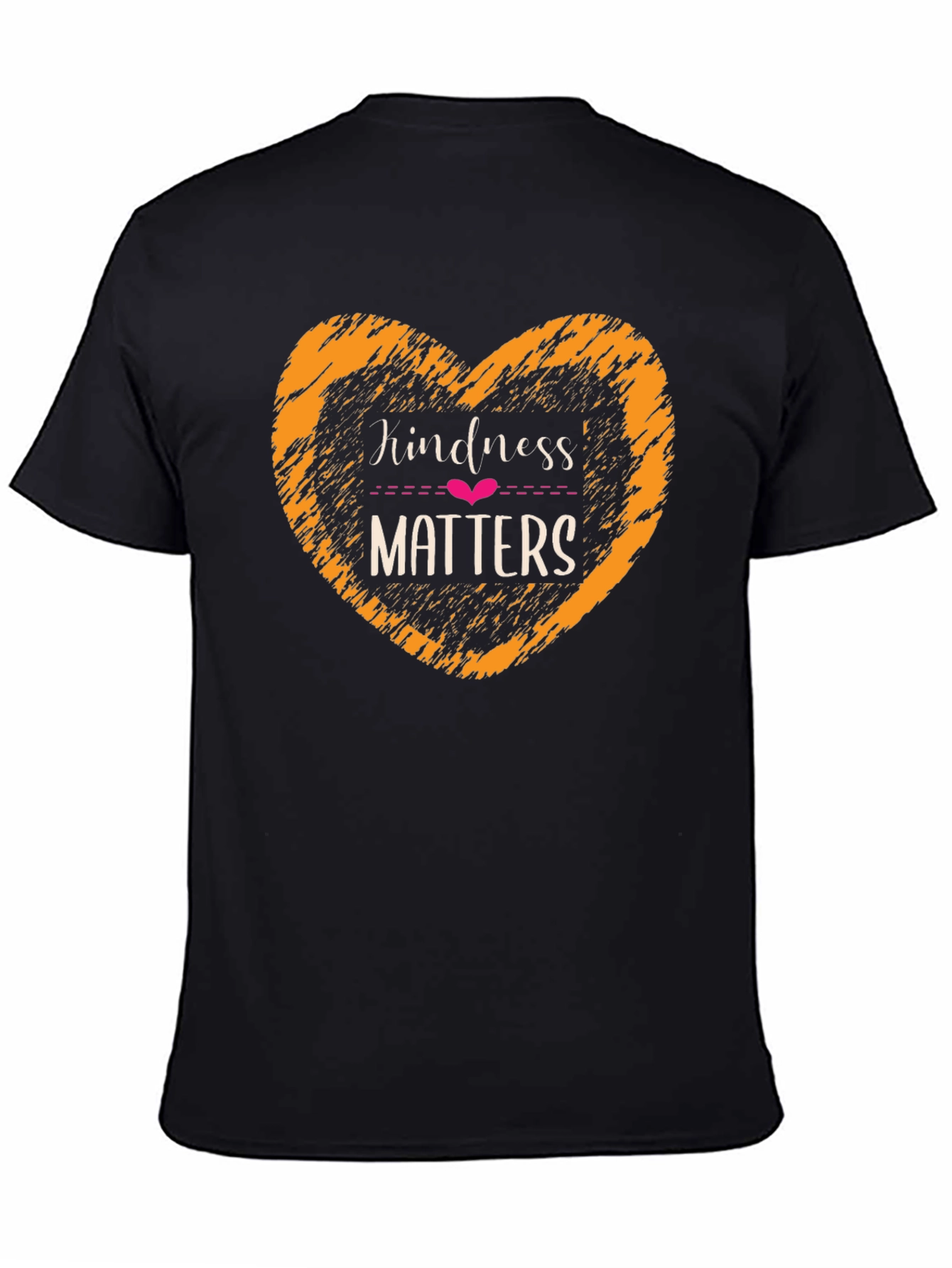 Kindness Matters Black Graphic T-Shirt