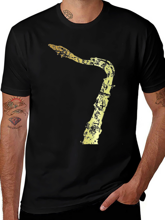 Black Saxophone Graphic Tee
