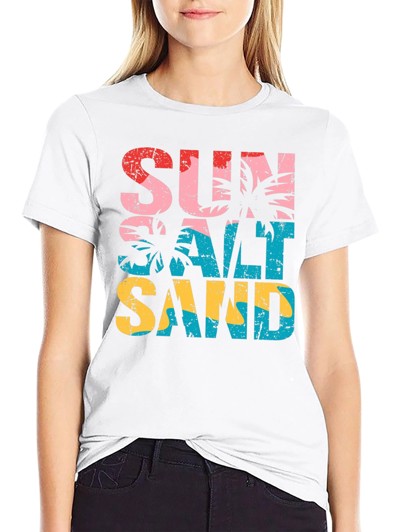 Sun Salt Sand Graphic Tee - Tropical Vacation T-Shirt