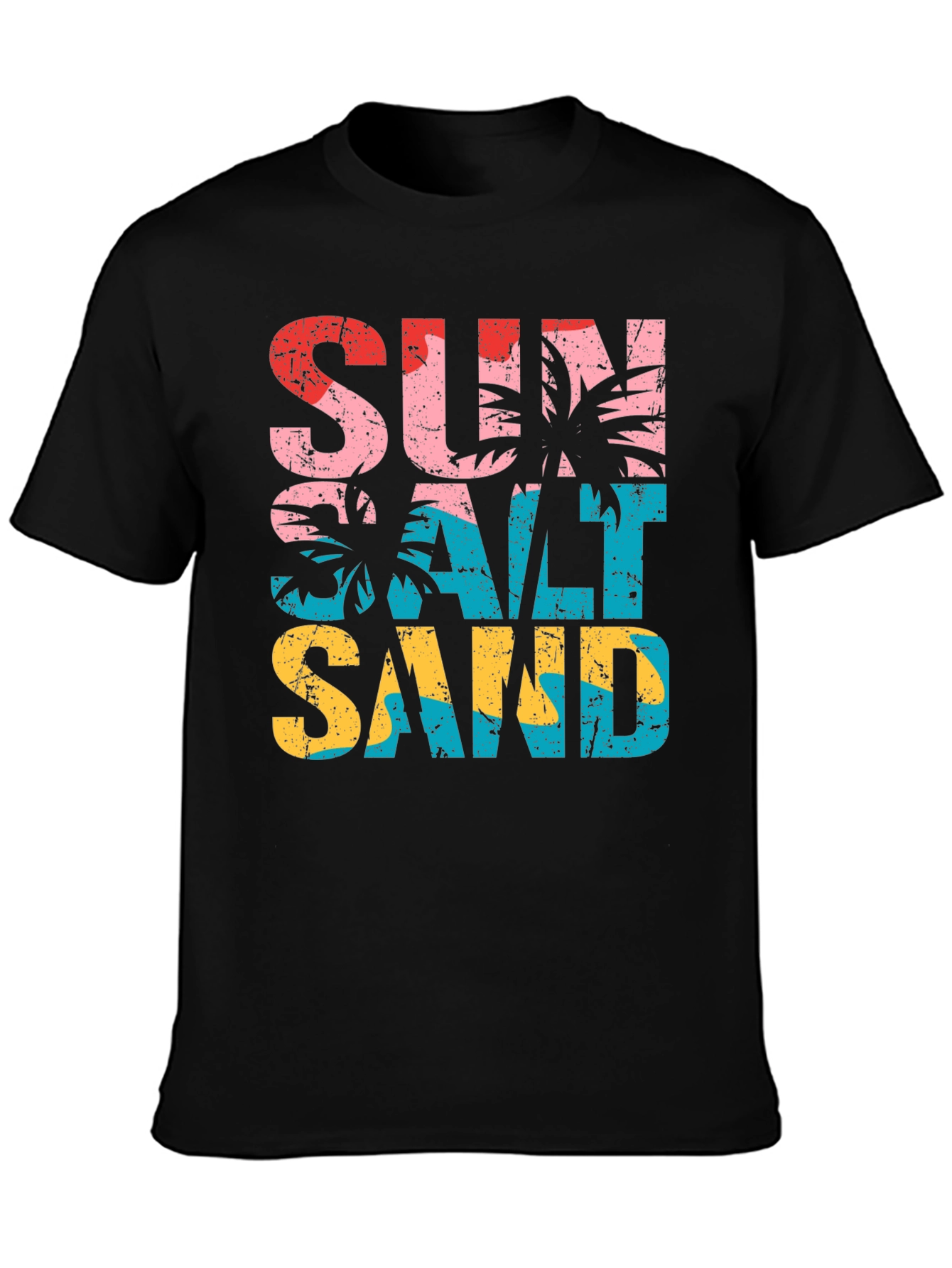 Sun Salt Sand Graphic Tee - Tropical Vacation T-Shirt