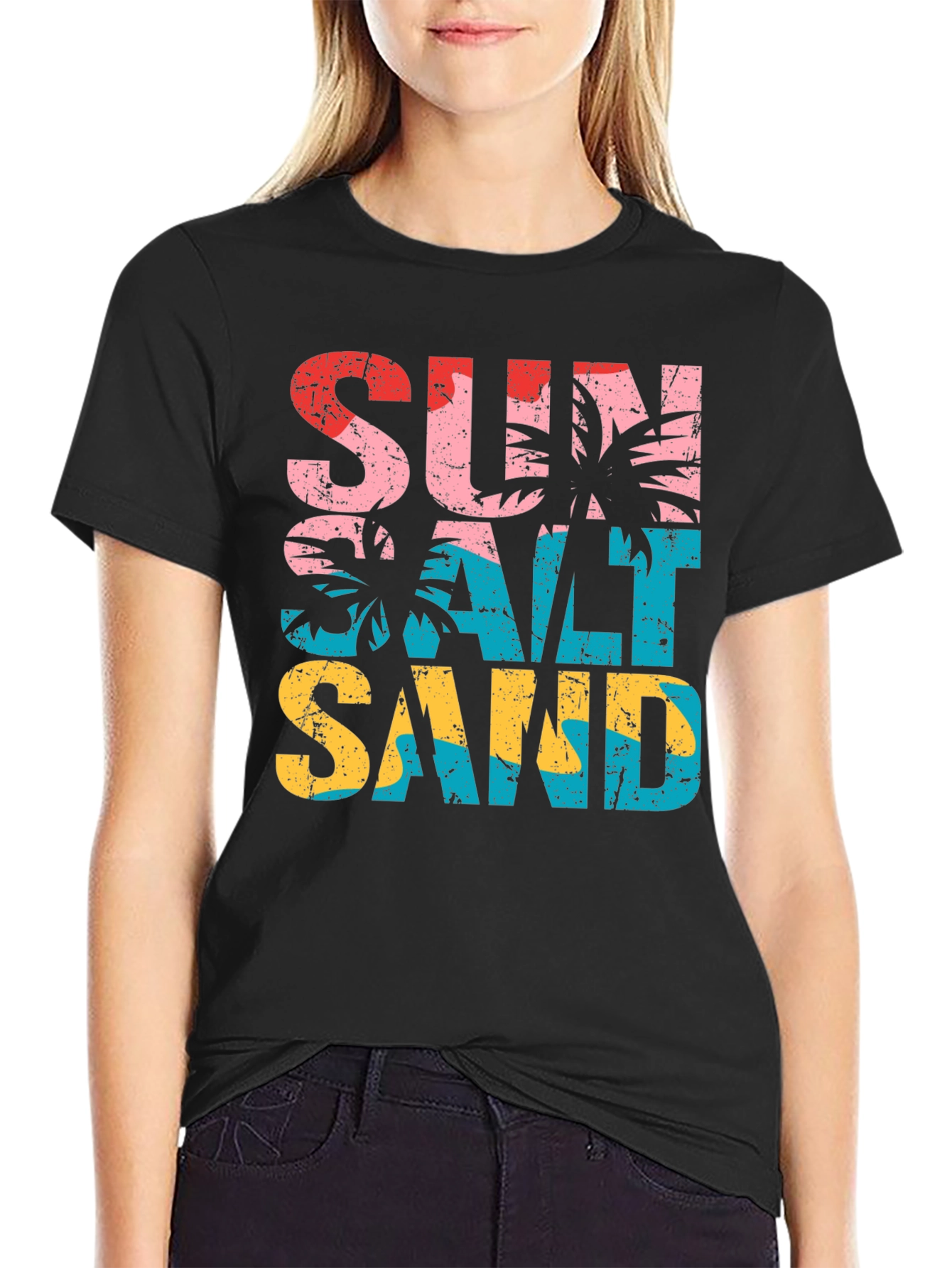Sun Salt Sand Graphic Tee - Tropical Vacation T-Shirt