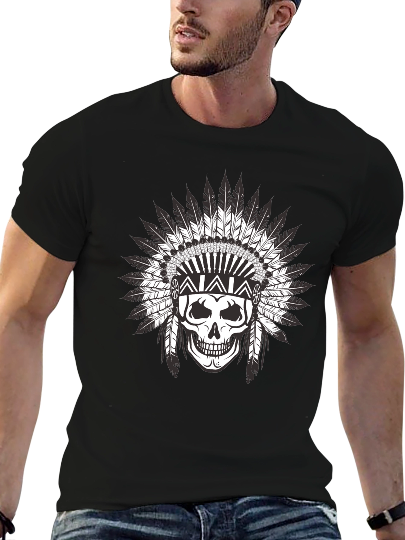 Skull Chief T-Shirt - Bold Graphic Tee