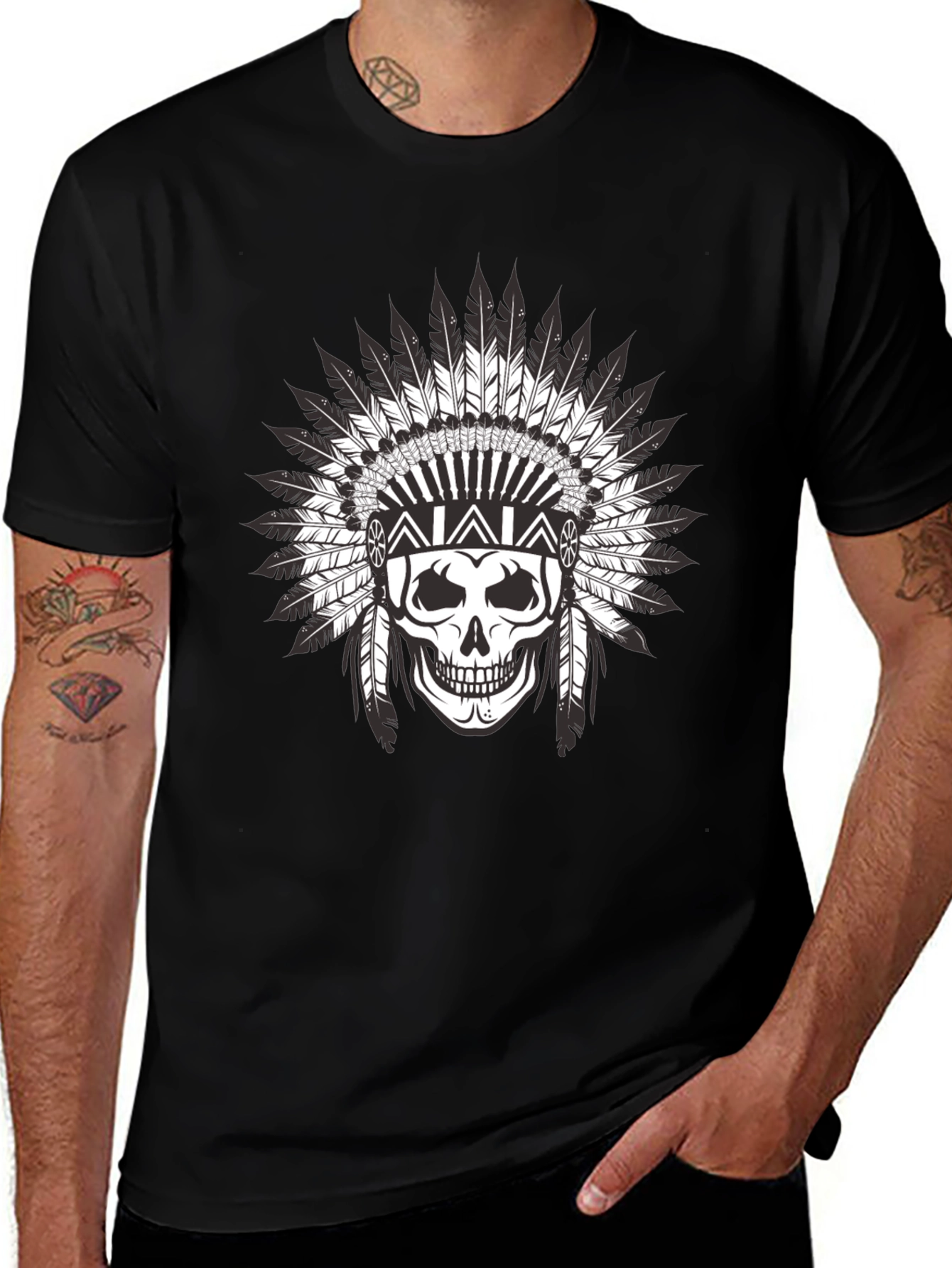 Skull Chief T-Shirt - Bold Graphic Tee