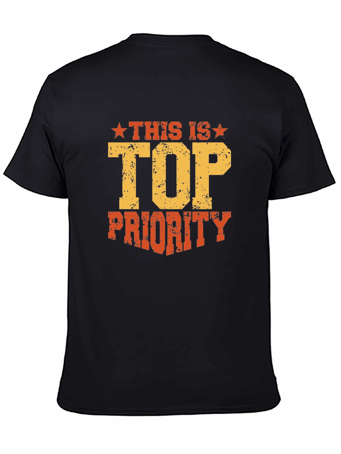 Top Priority Graphic Tee - Black