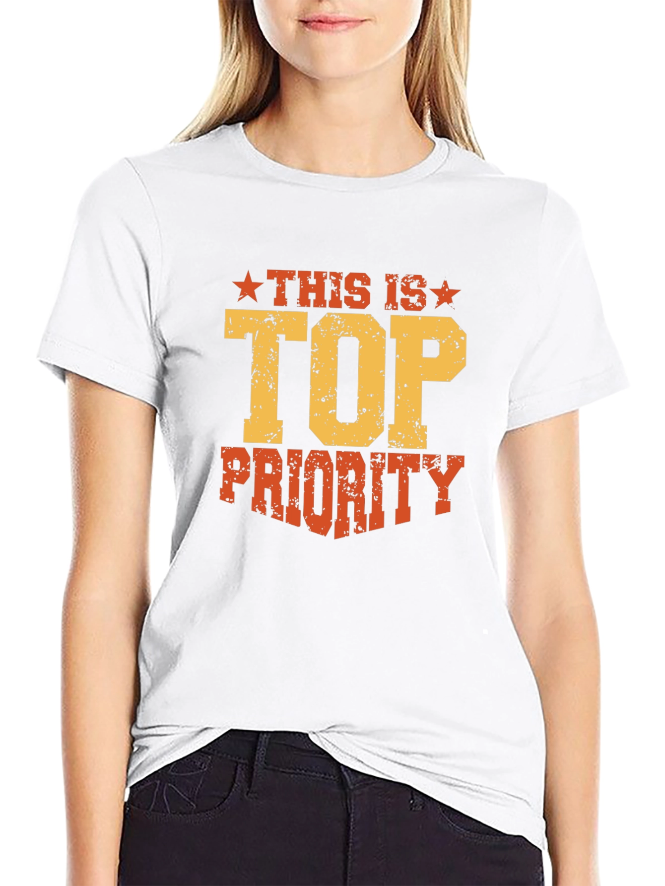 Top Priority Graphic Tee - Black