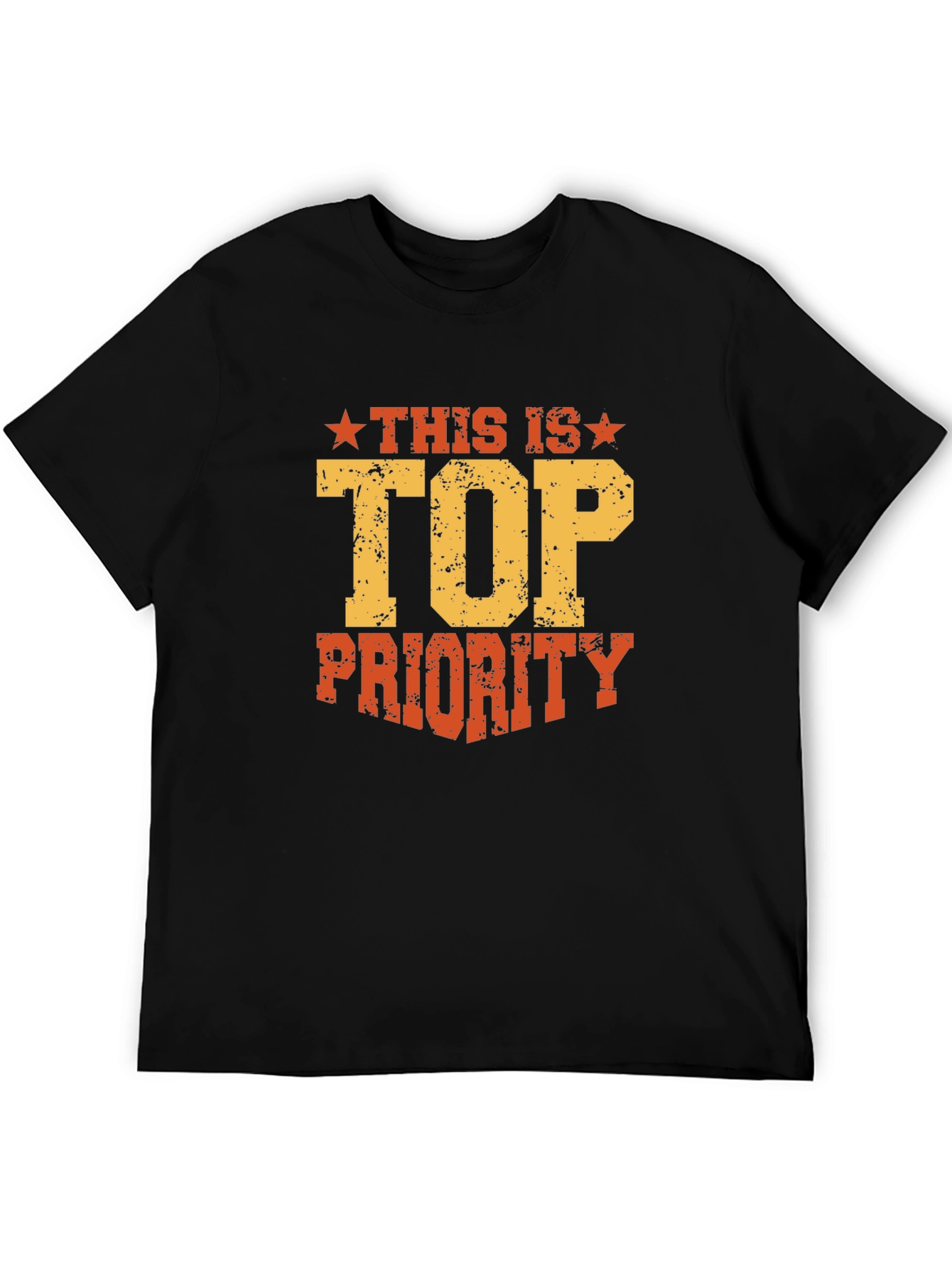 Top Priority Graphic Tee - Black