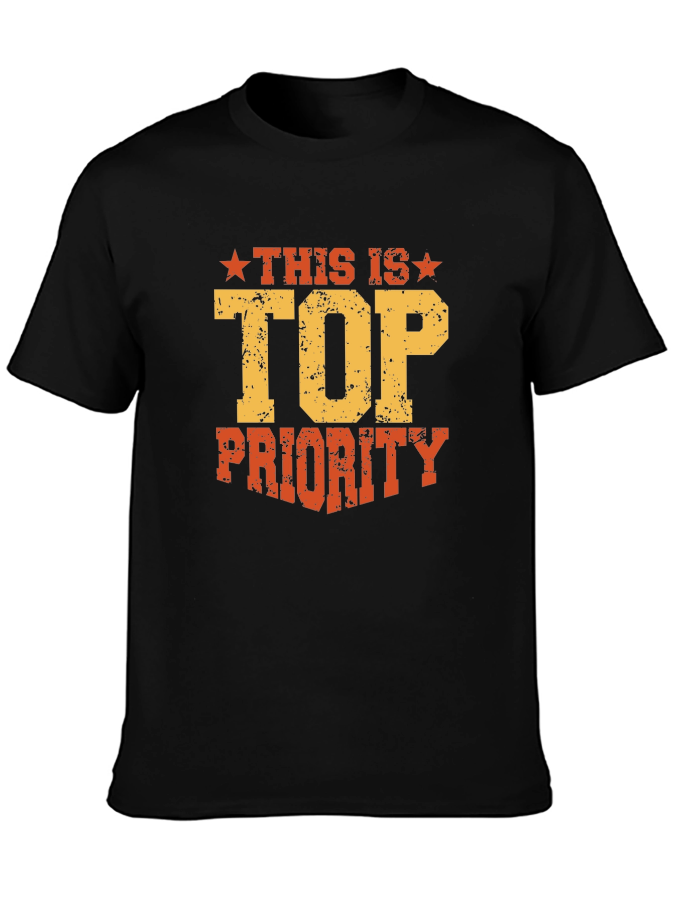 Top Priority Graphic Tee - Black