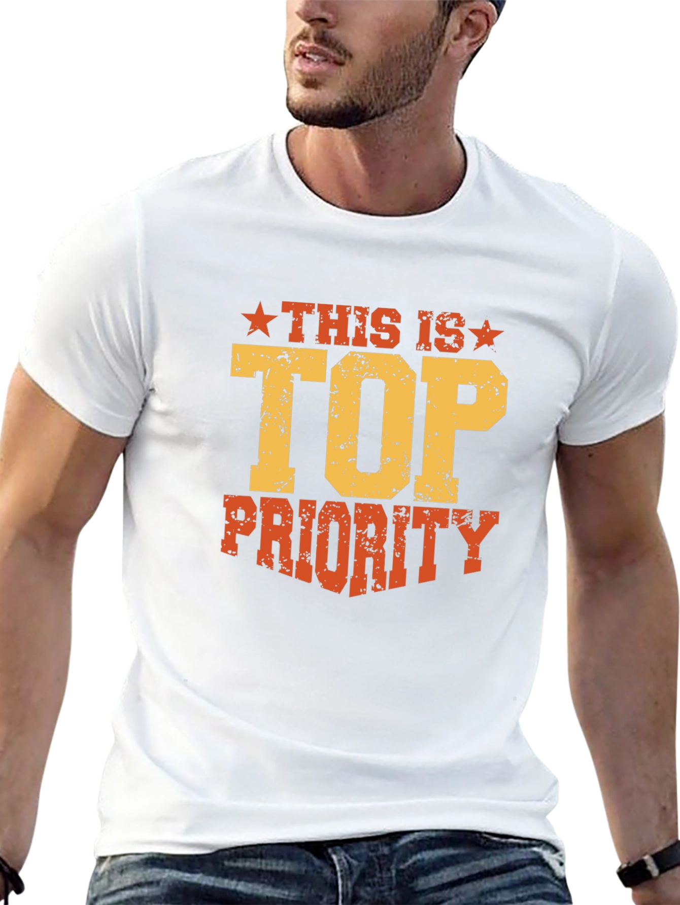 Top Priority Graphic Tee - Black