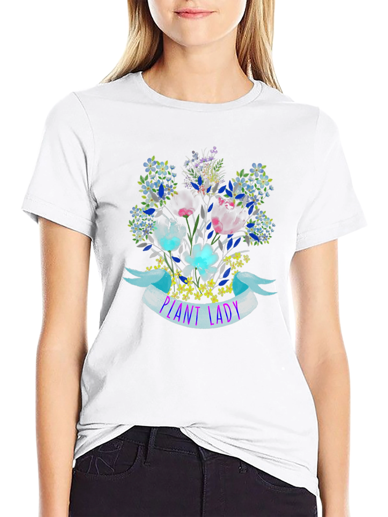 Plant Lady Floral Graphic T-Shirt