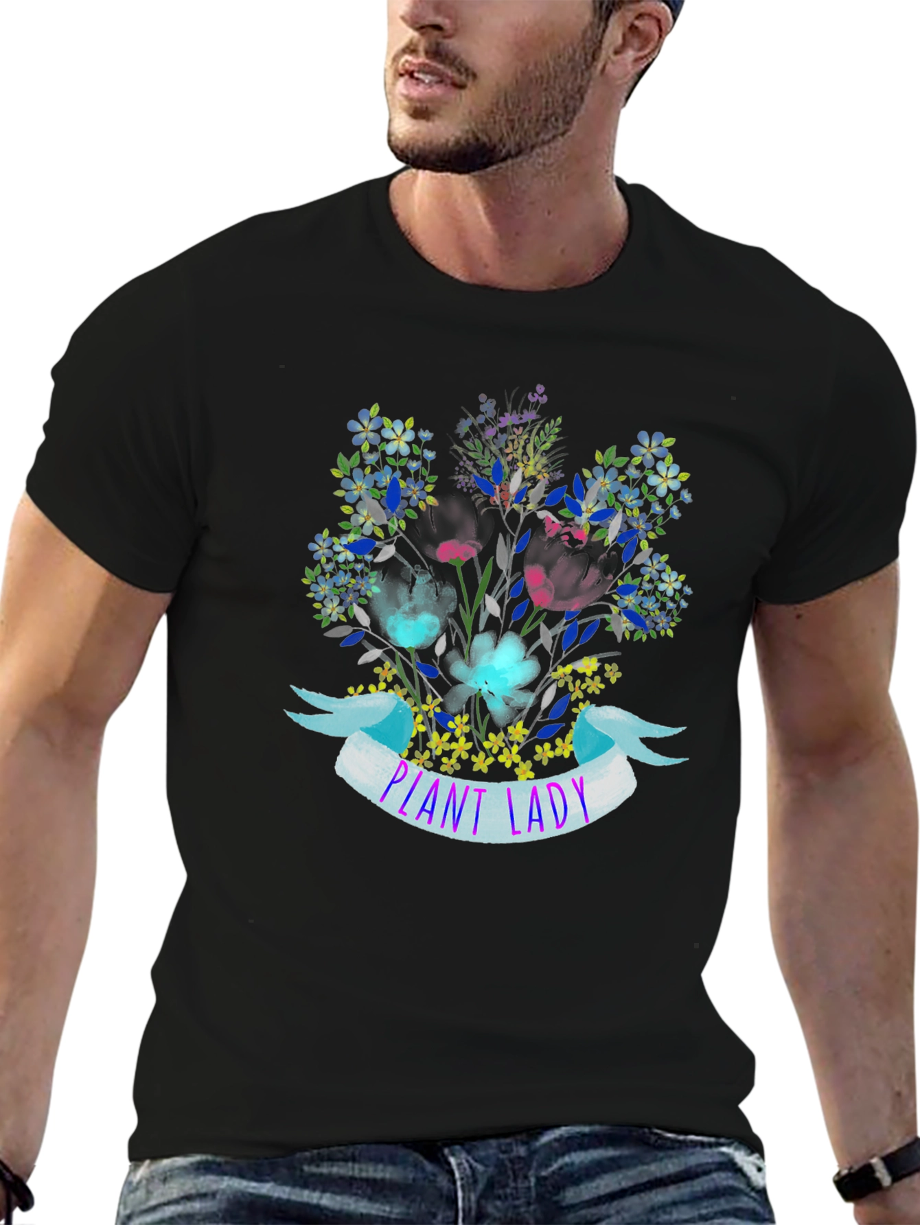 Plant Lady Floral Graphic T-Shirt