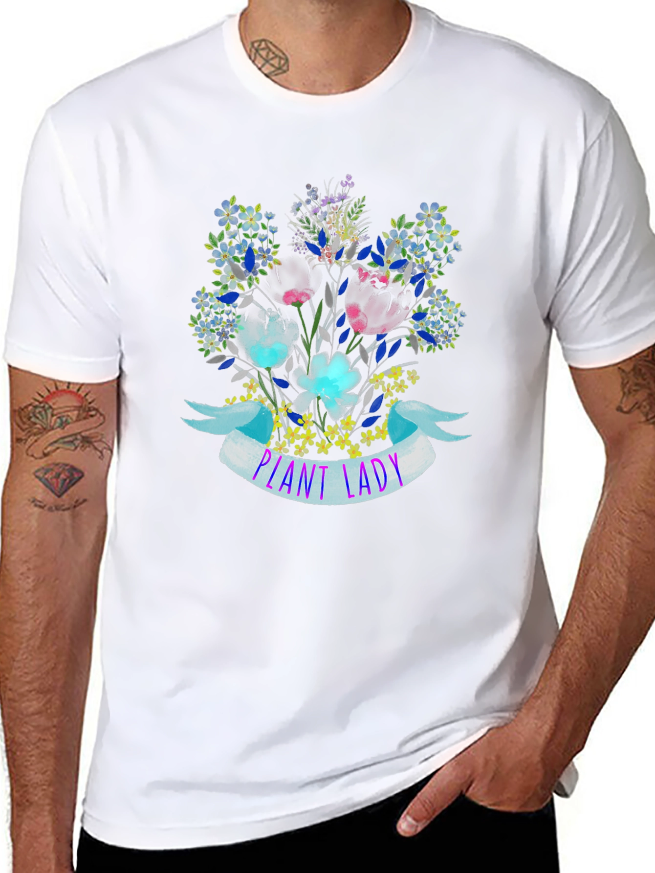 Plant Lady Floral Graphic T-Shirt