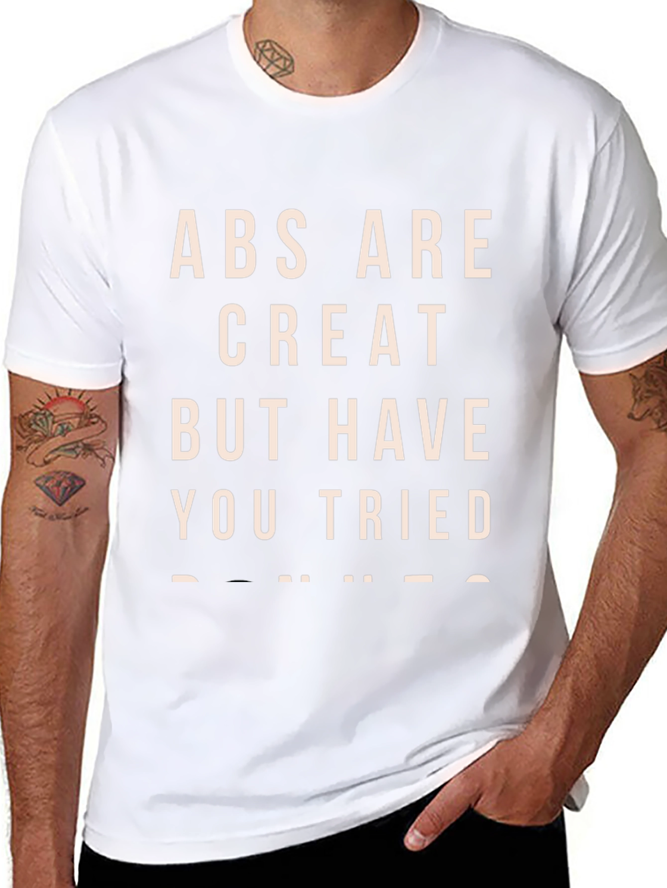 Abs Are Great T-Shirt - Funny Sarcastic Tee