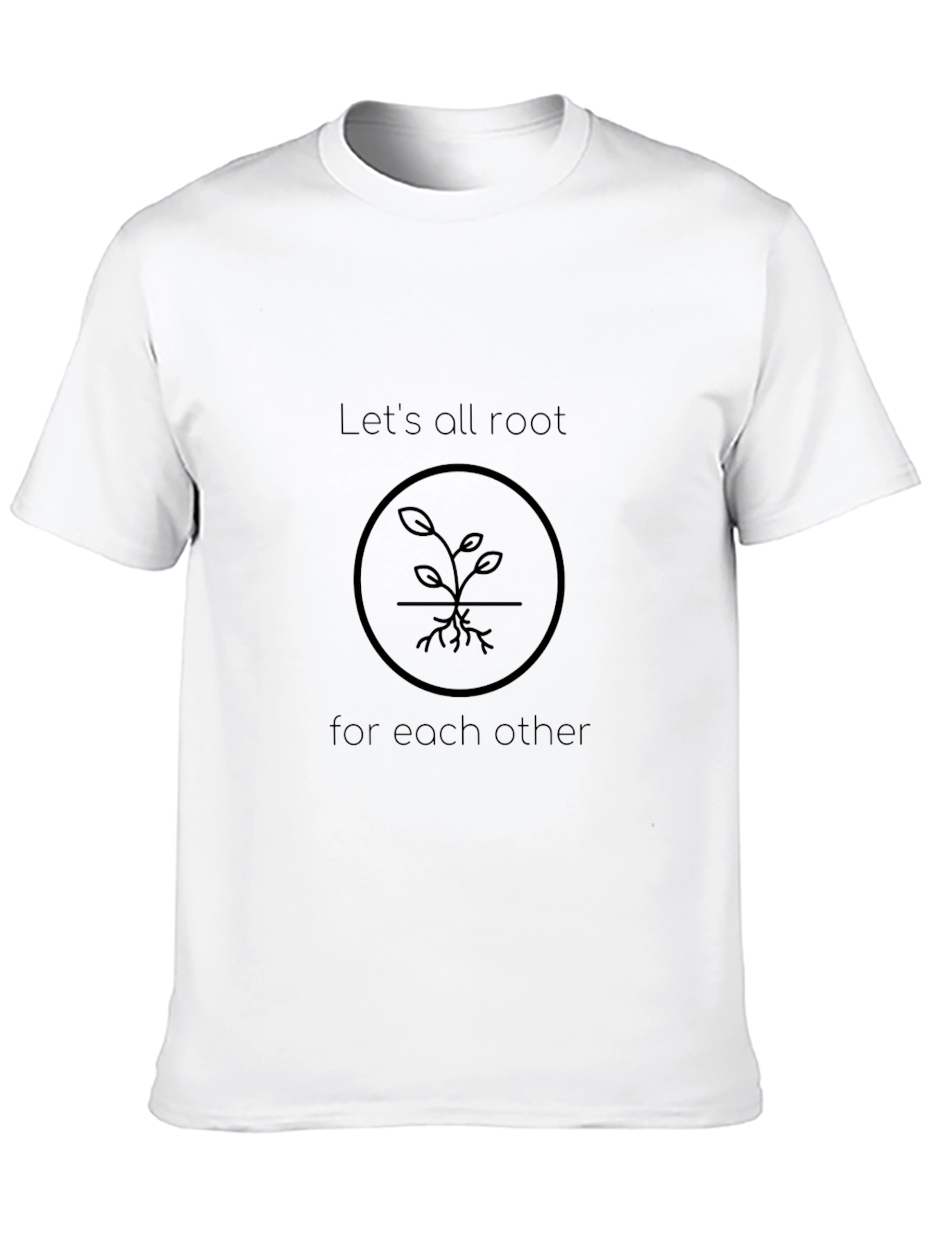 Rooting for Each Other Black T-Shirt