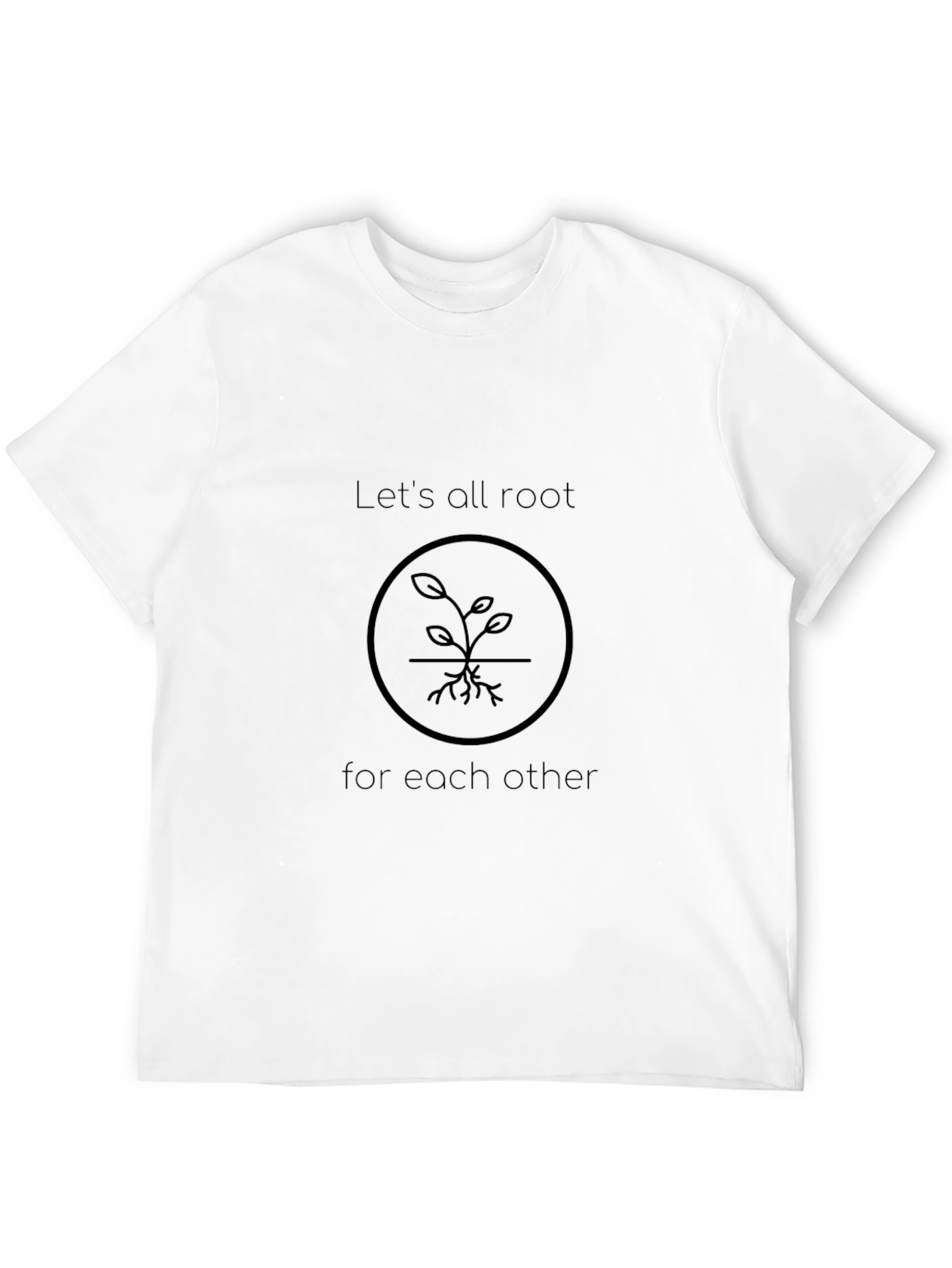 Rooting for Each Other Black T-Shirt