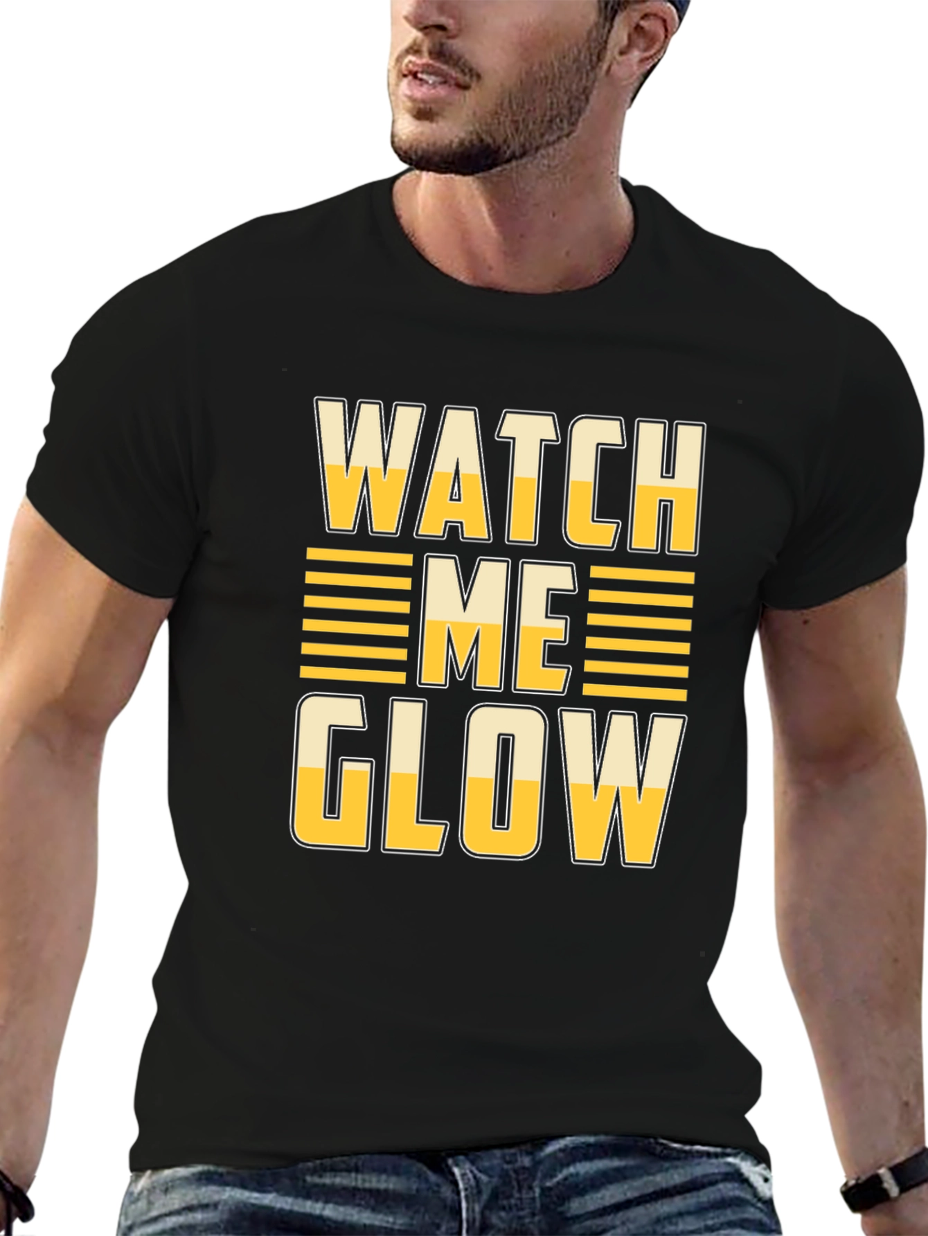 Watch Me Glow Graphic Tee - Stylish Unisex T-Shirt