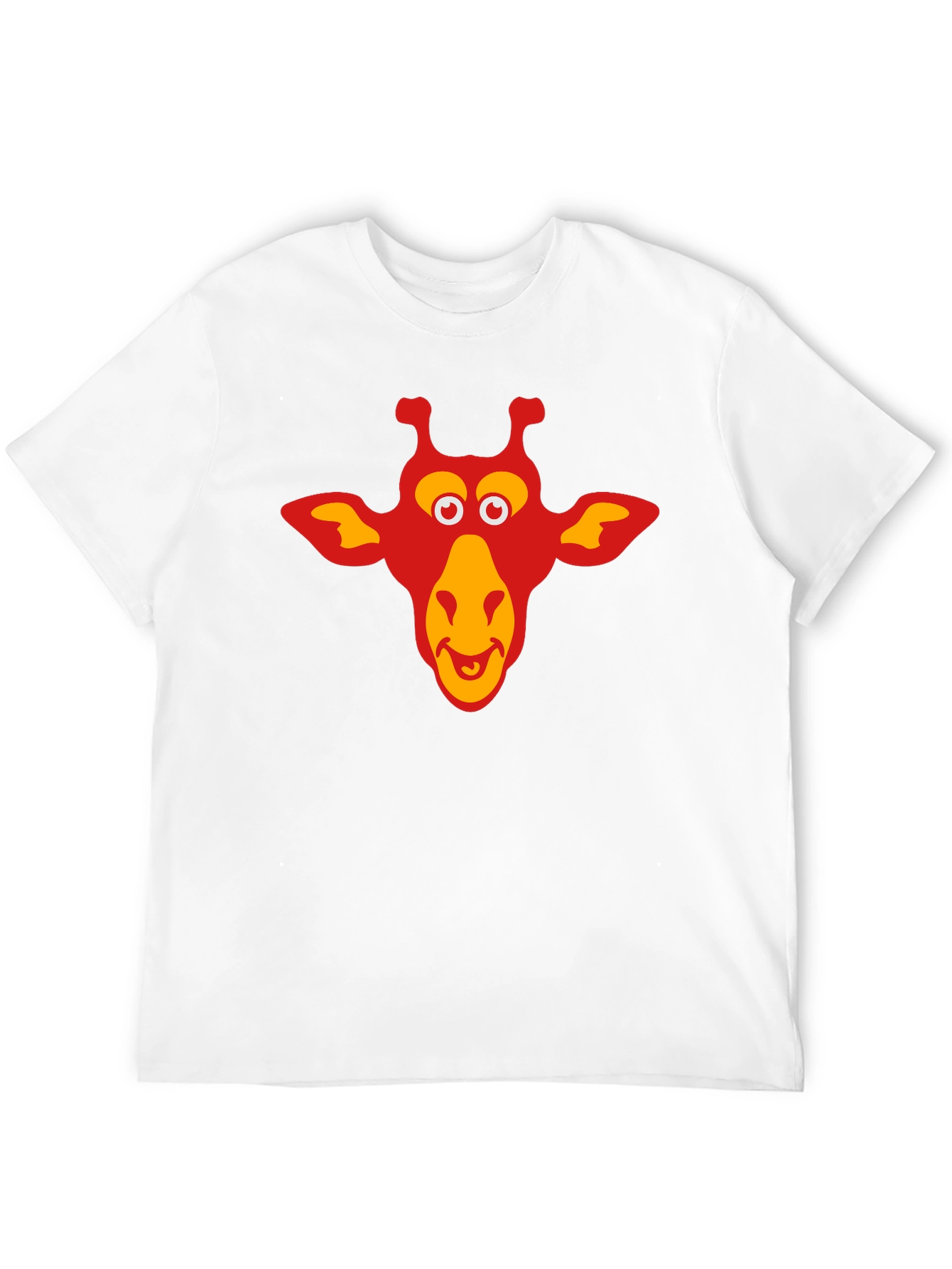 Giraffe Graphic Tee - Black Cotton T-Shirt