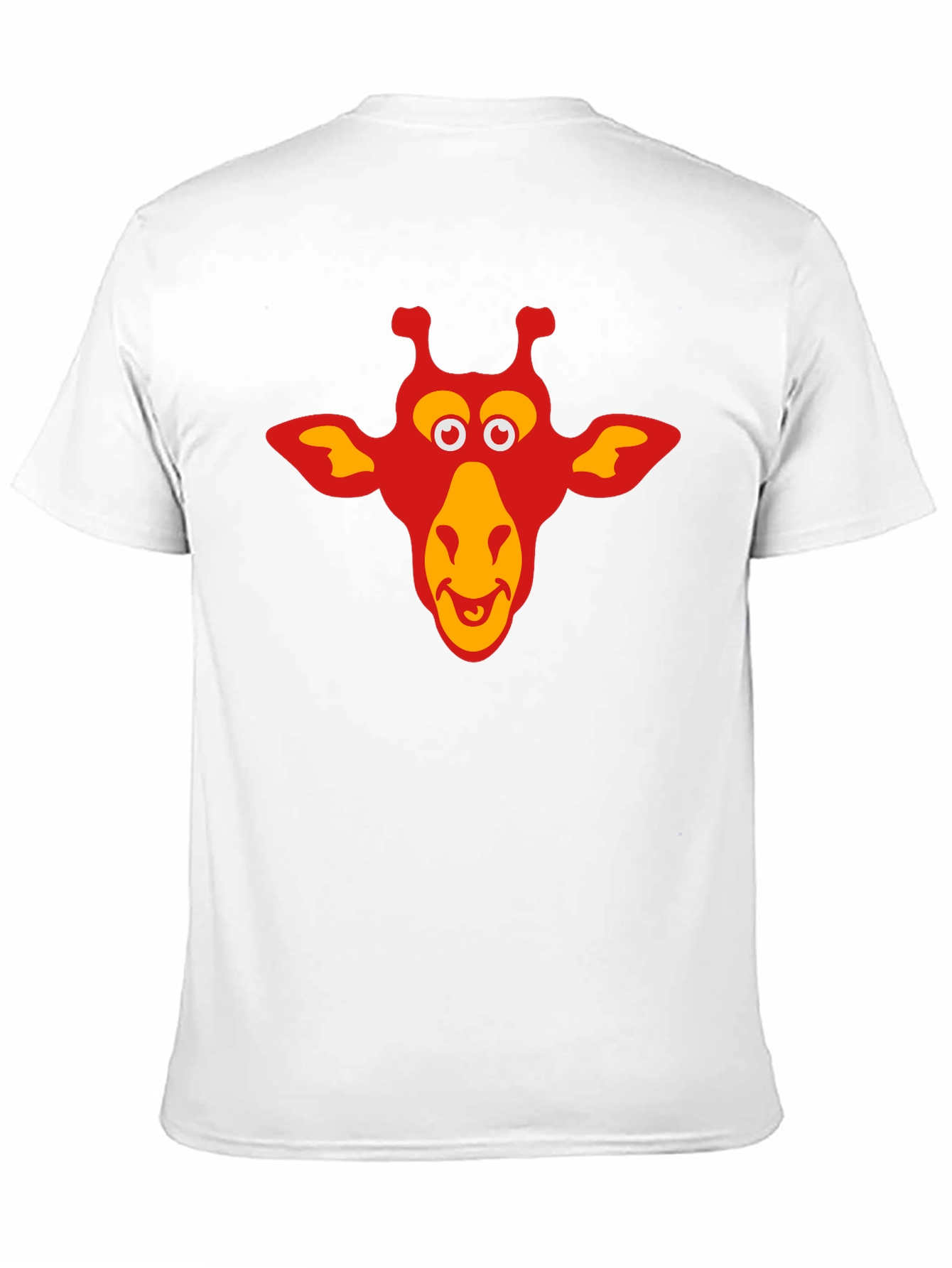 Giraffe Graphic Tee - Black Cotton T-Shirt