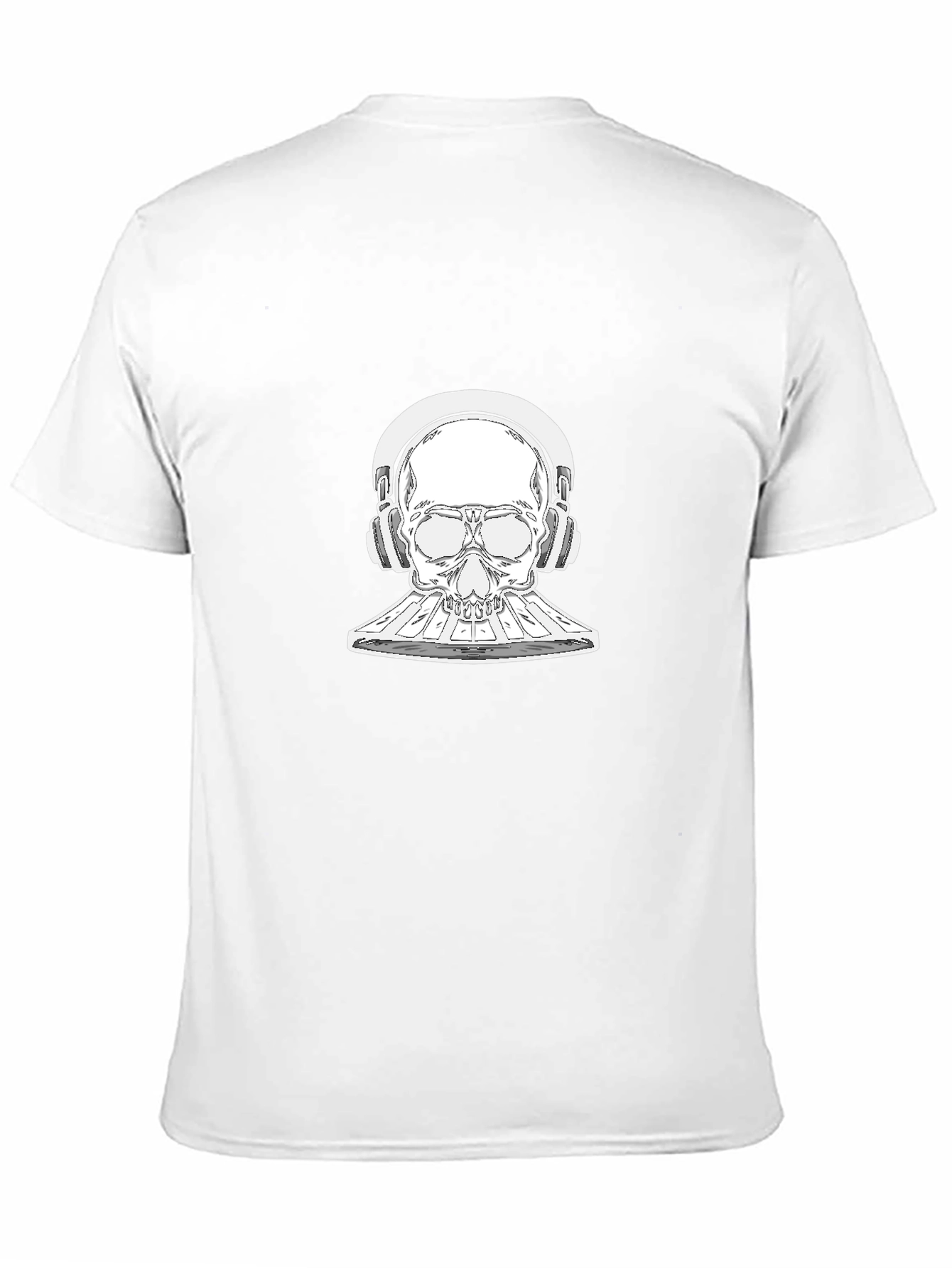 Skull DJ Black T-Shirt - Music Lover Style