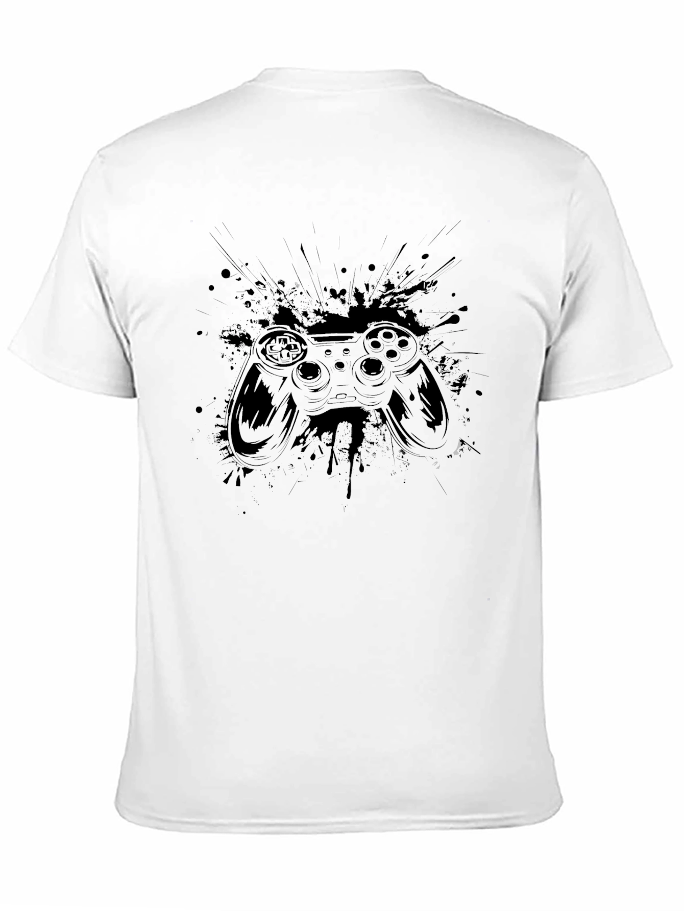 Gaming Controller Graphic Black T-Shirt