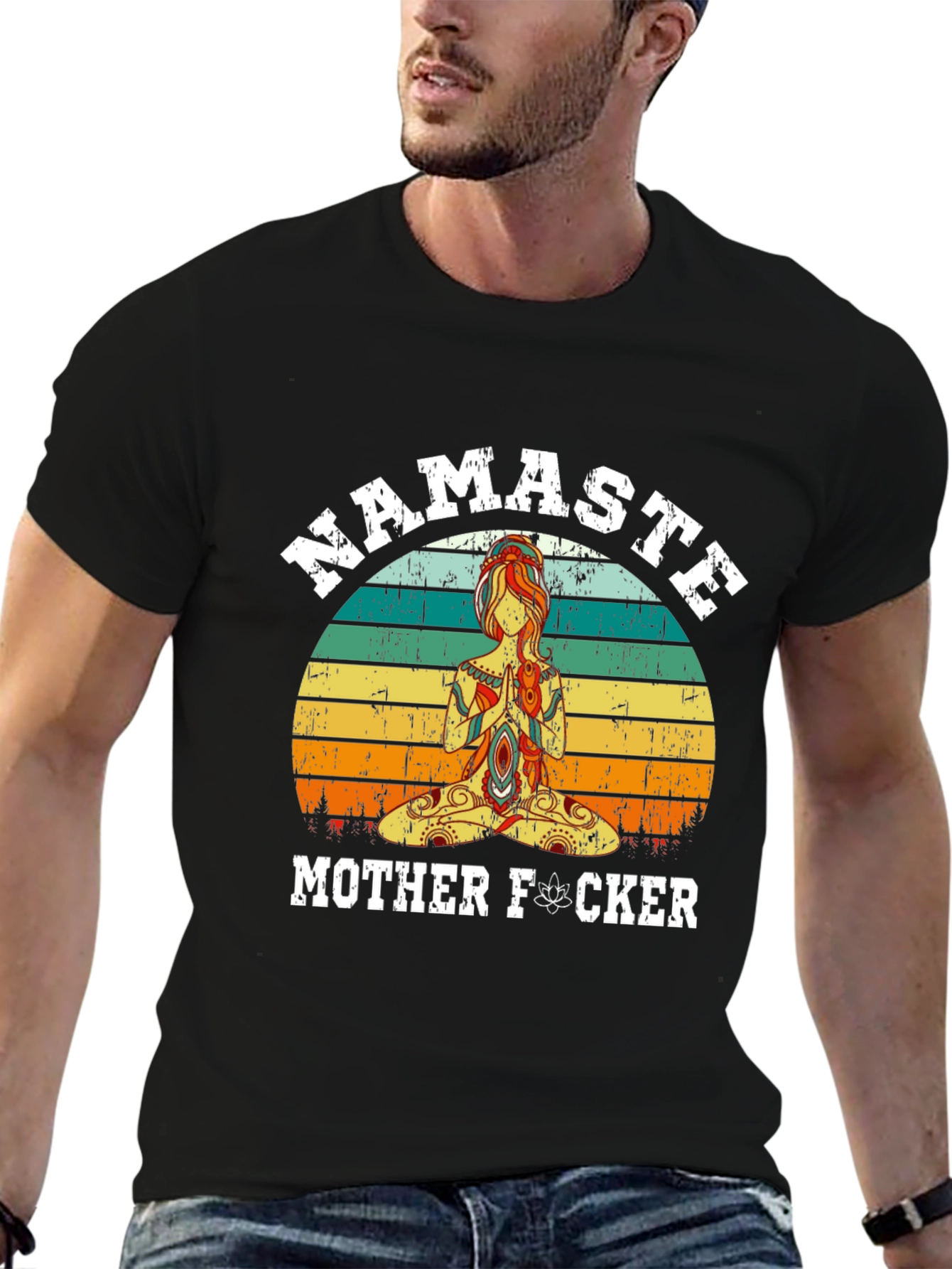 Namaste Mother F*cker Graphic T-Shirt - Yoga Humor