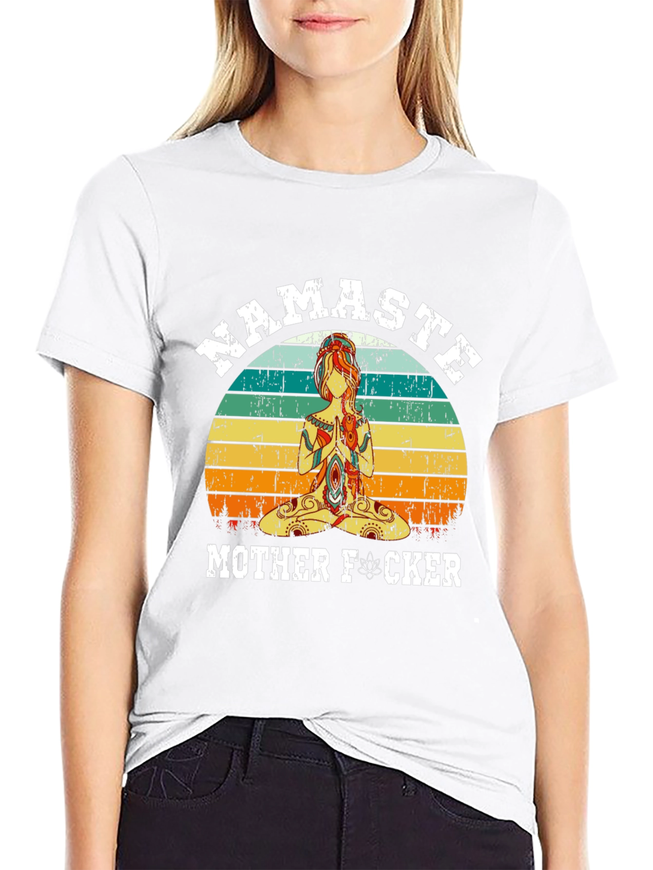 Namaste Mother F*cker Graphic T-Shirt - Yoga Humor