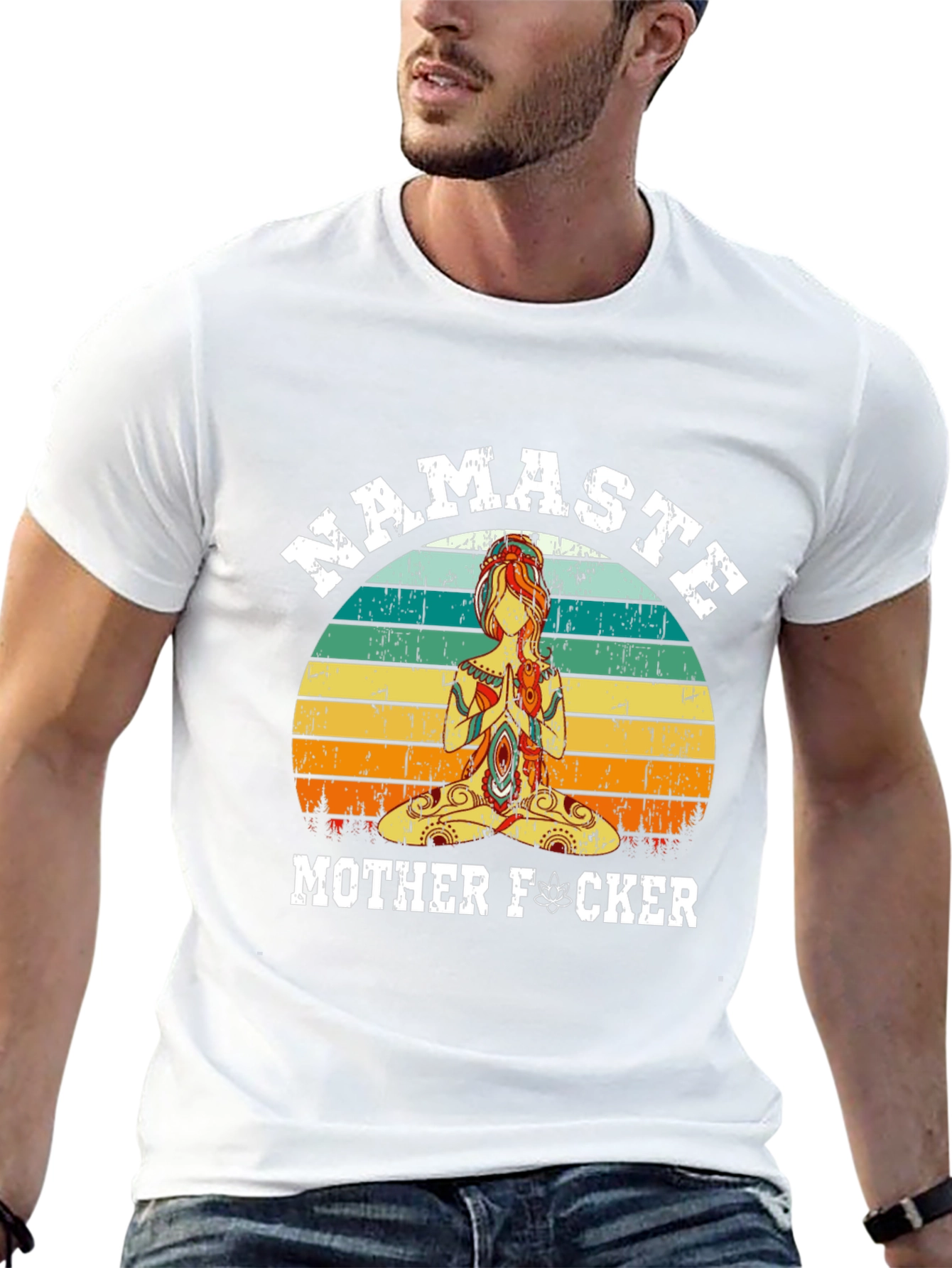 Namaste Mother F*cker Graphic T-Shirt - Yoga Humor
