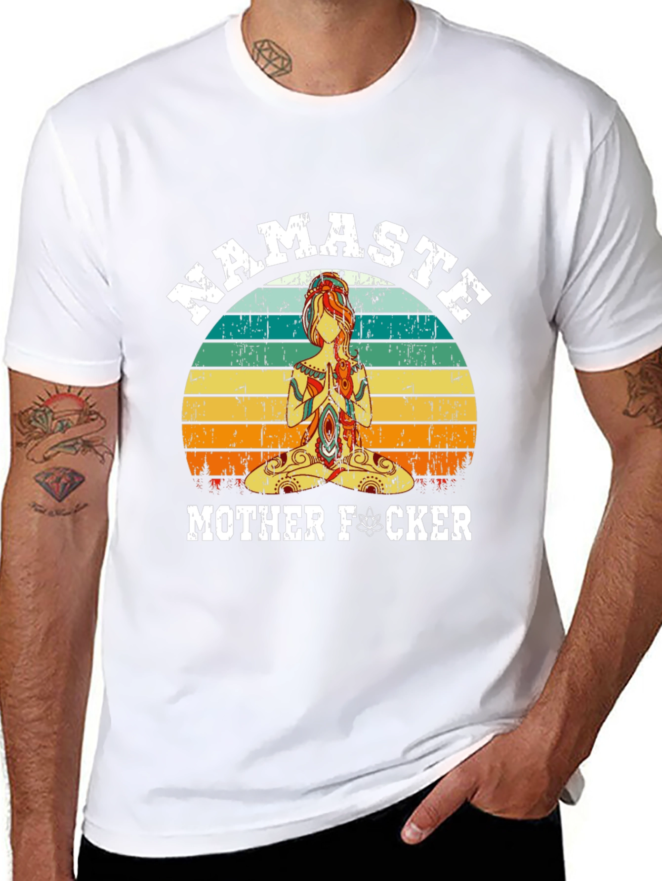 Namaste Mother F*cker Graphic T-Shirt - Yoga Humor