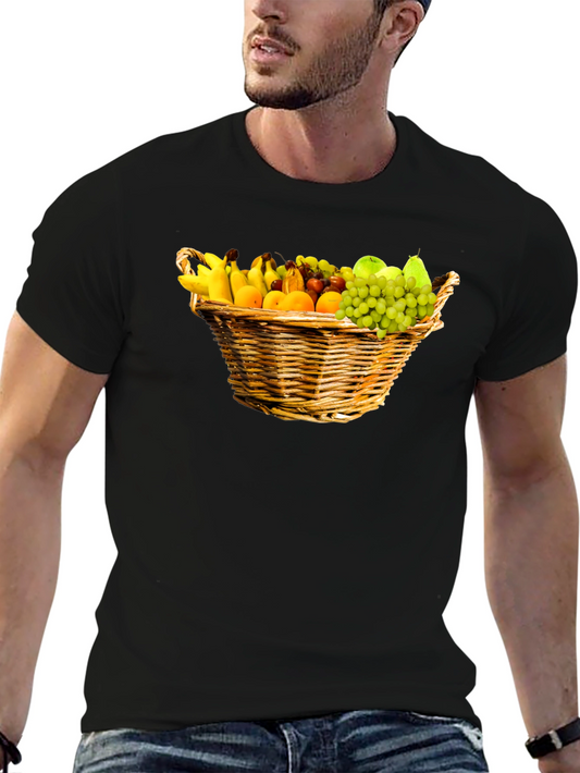 Fruit Basket Graphic Tee - Unisex Black T-Shirt
