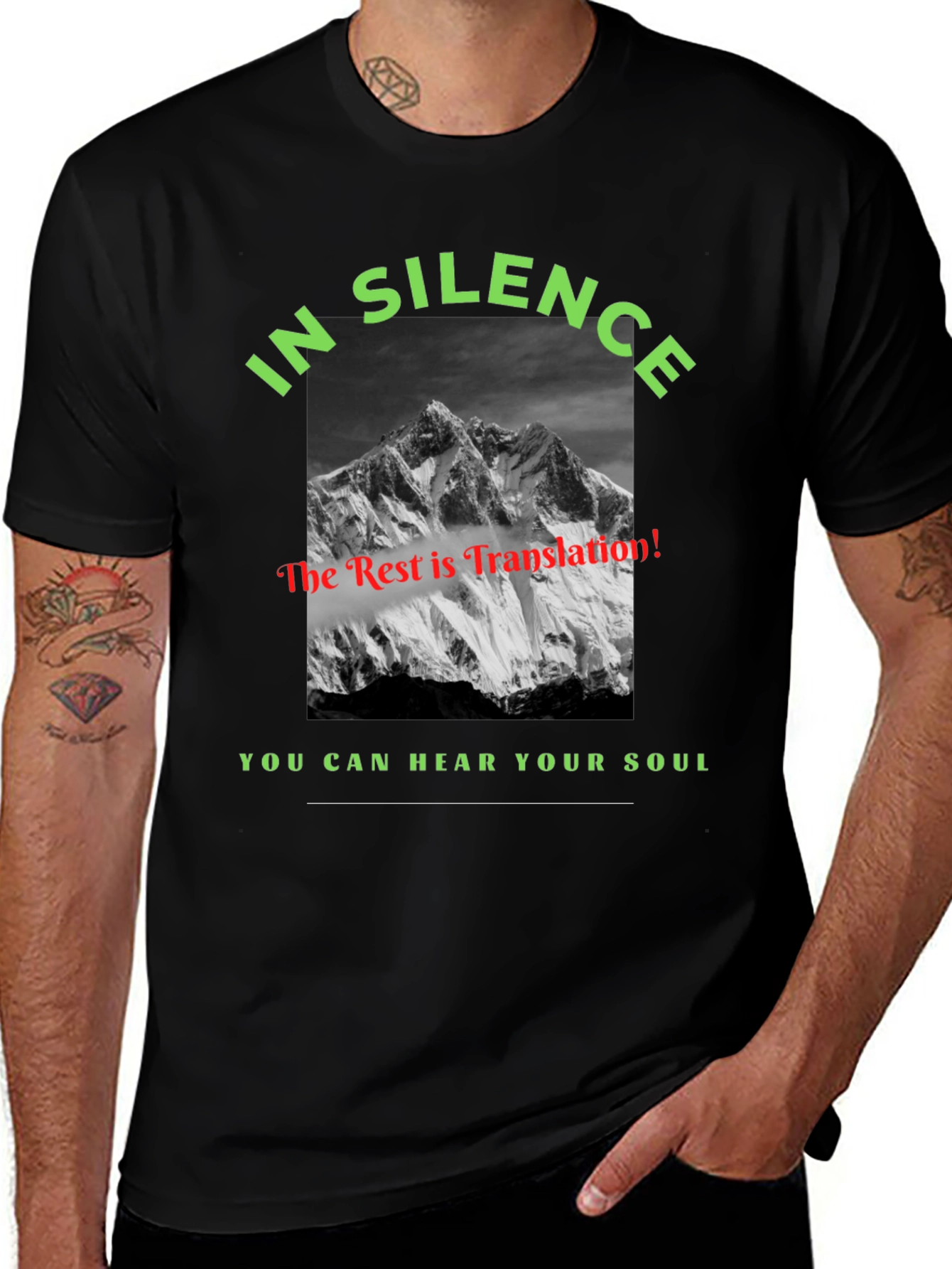 In Silence Mountain Graphic Tee - Hear Your Soul