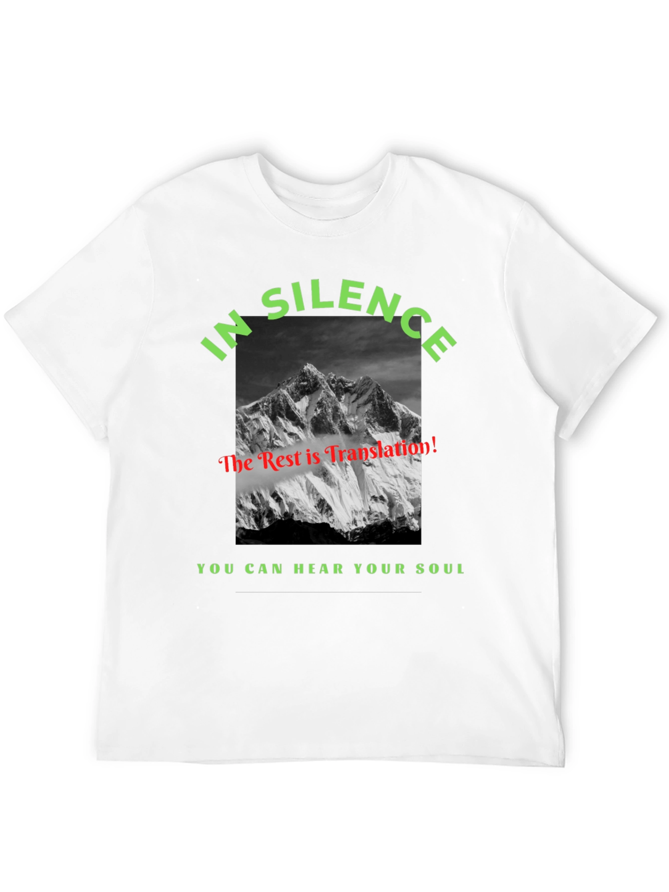 In Silence Mountain Graphic Tee - Hear Your Soul