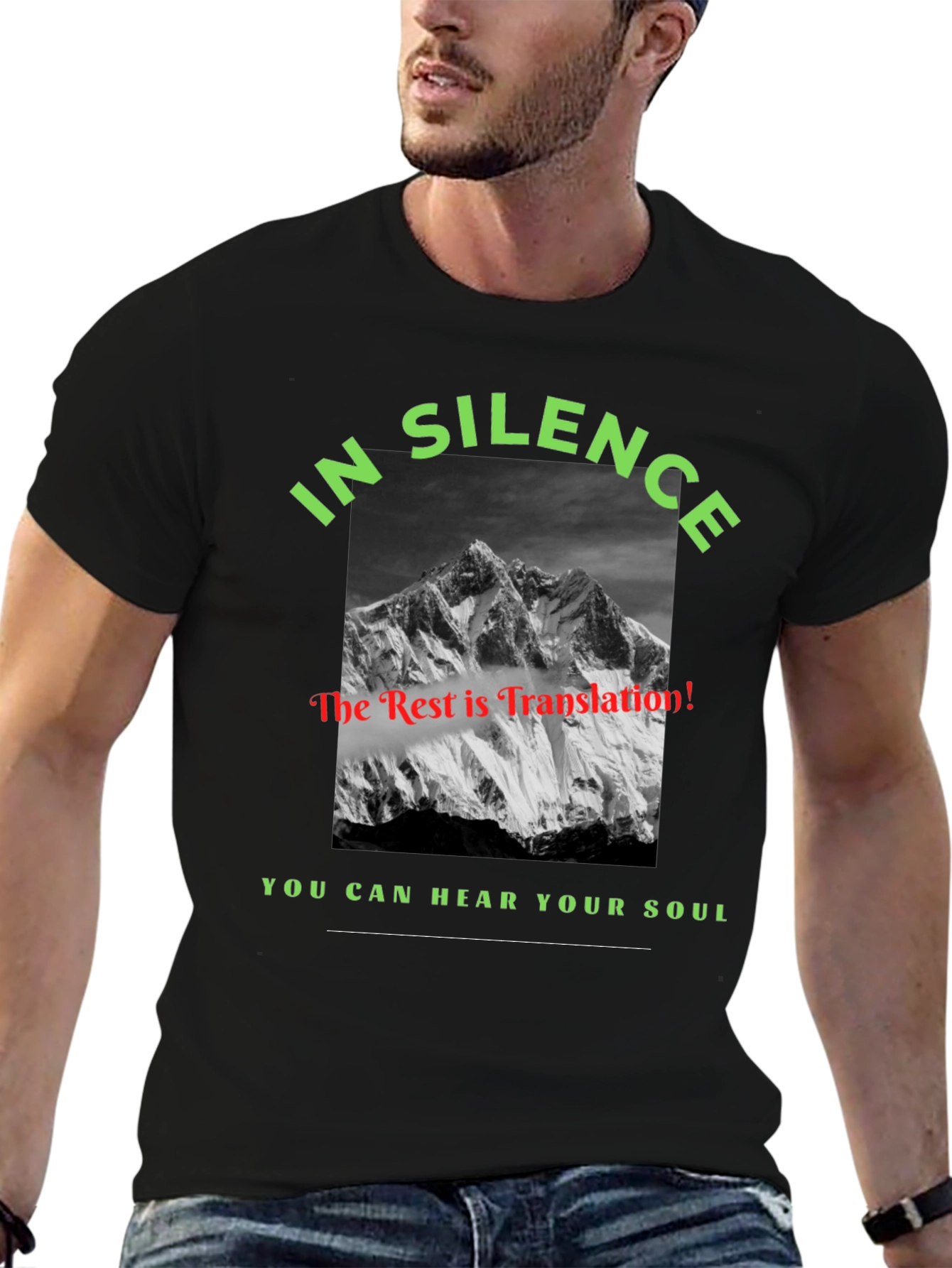 In Silence Mountain Graphic Tee - Hear Your Soul