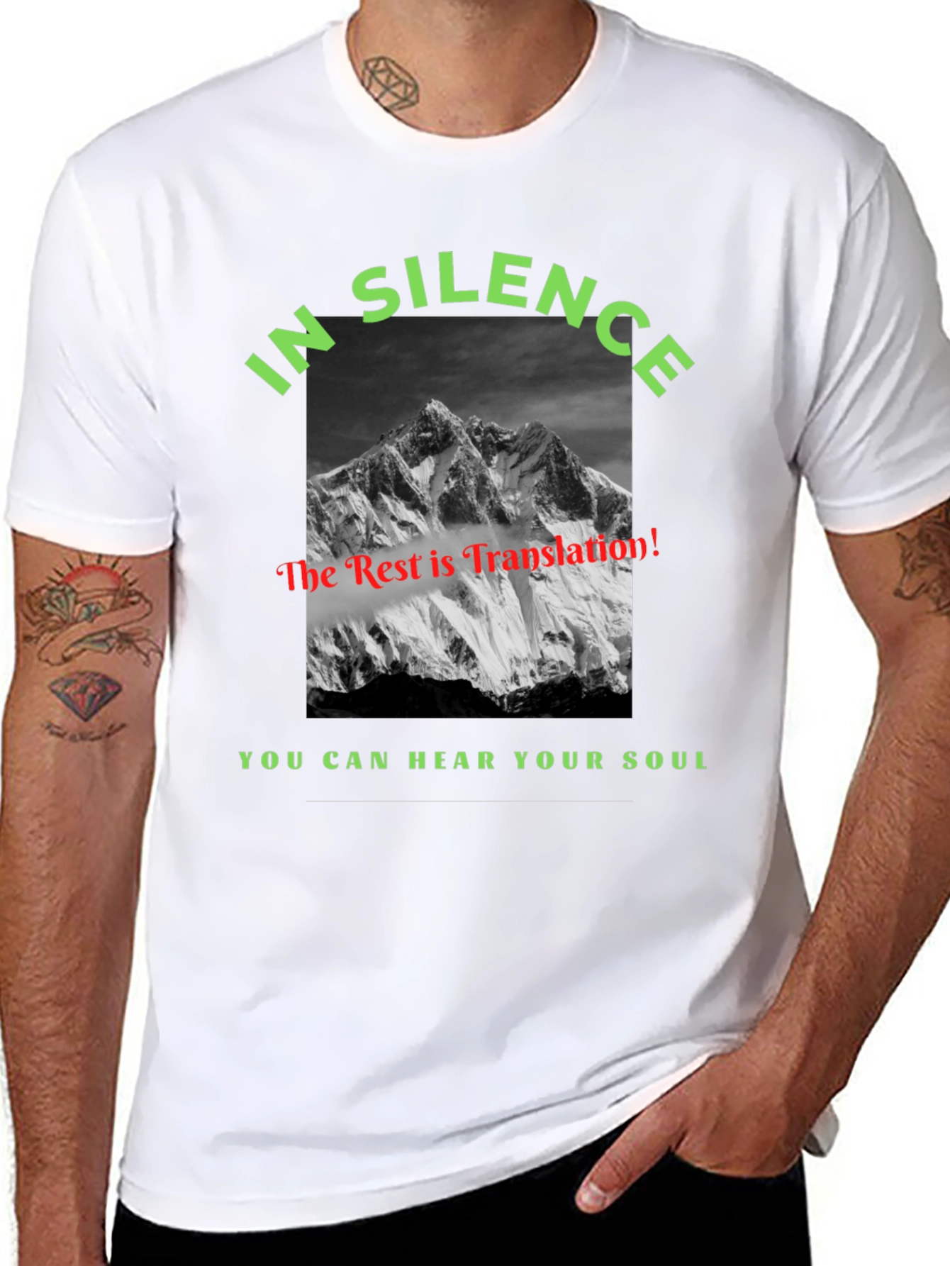 In Silence Mountain Graphic Tee - Hear Your Soul