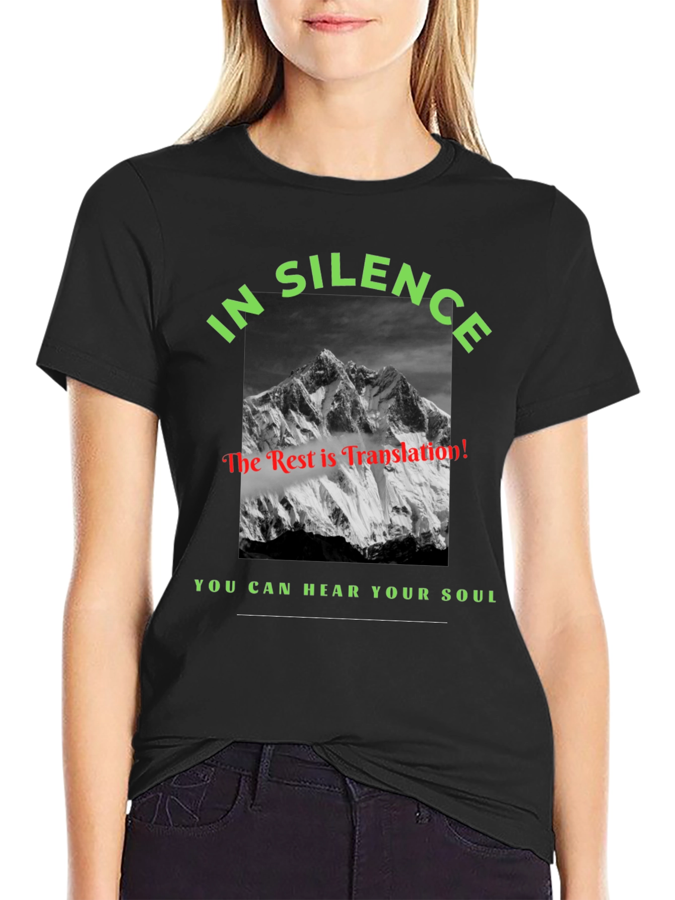 In Silence Mountain Graphic Tee - Hear Your Soul