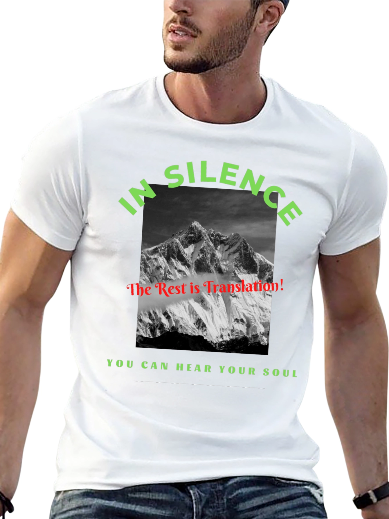 In Silence Mountain Graphic Tee - Hear Your Soul