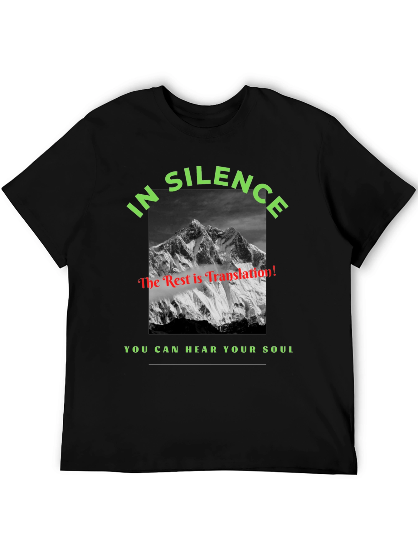In Silence Mountain Graphic Tee - Hear Your Soul