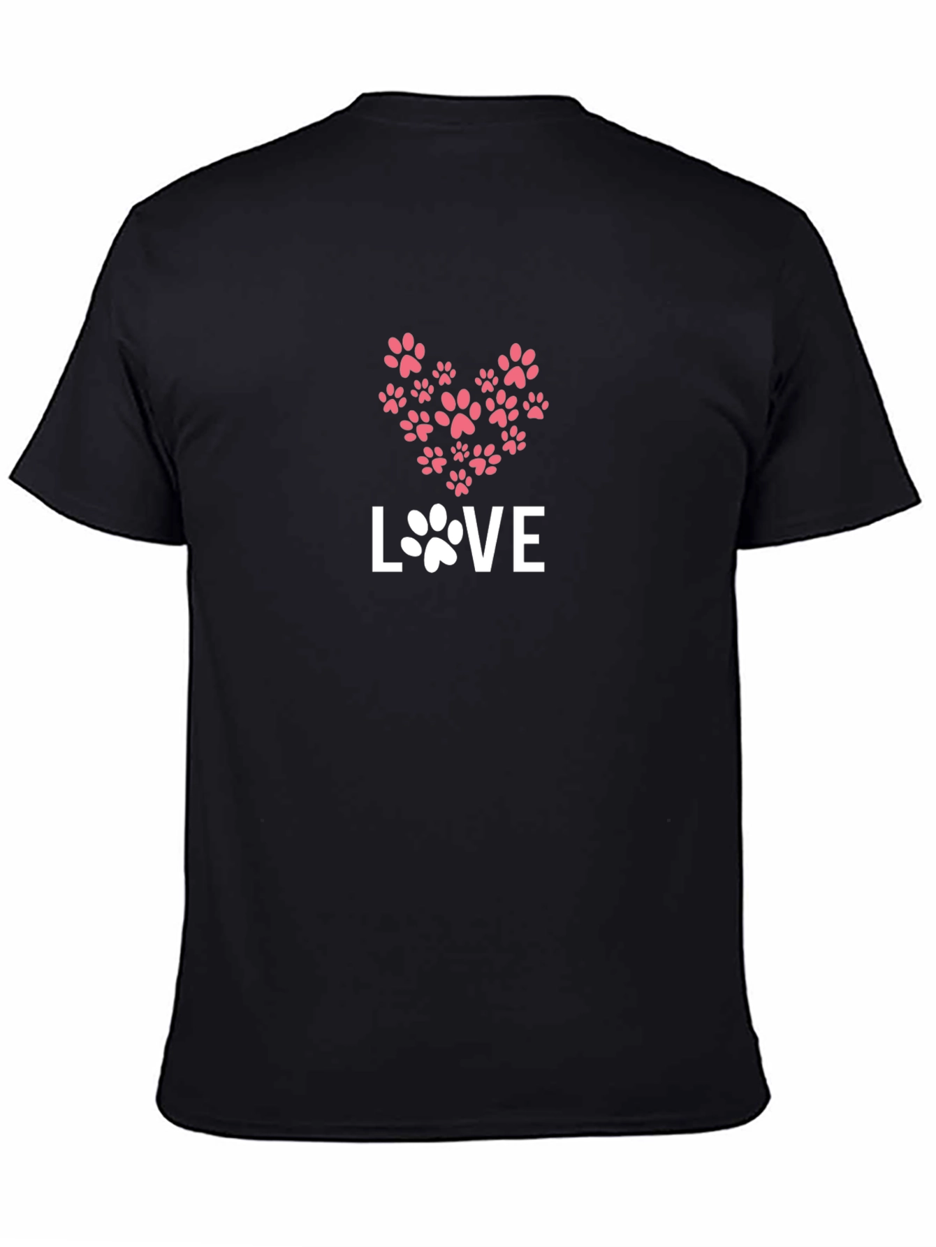 Love Paw Print Heart T-Shirt