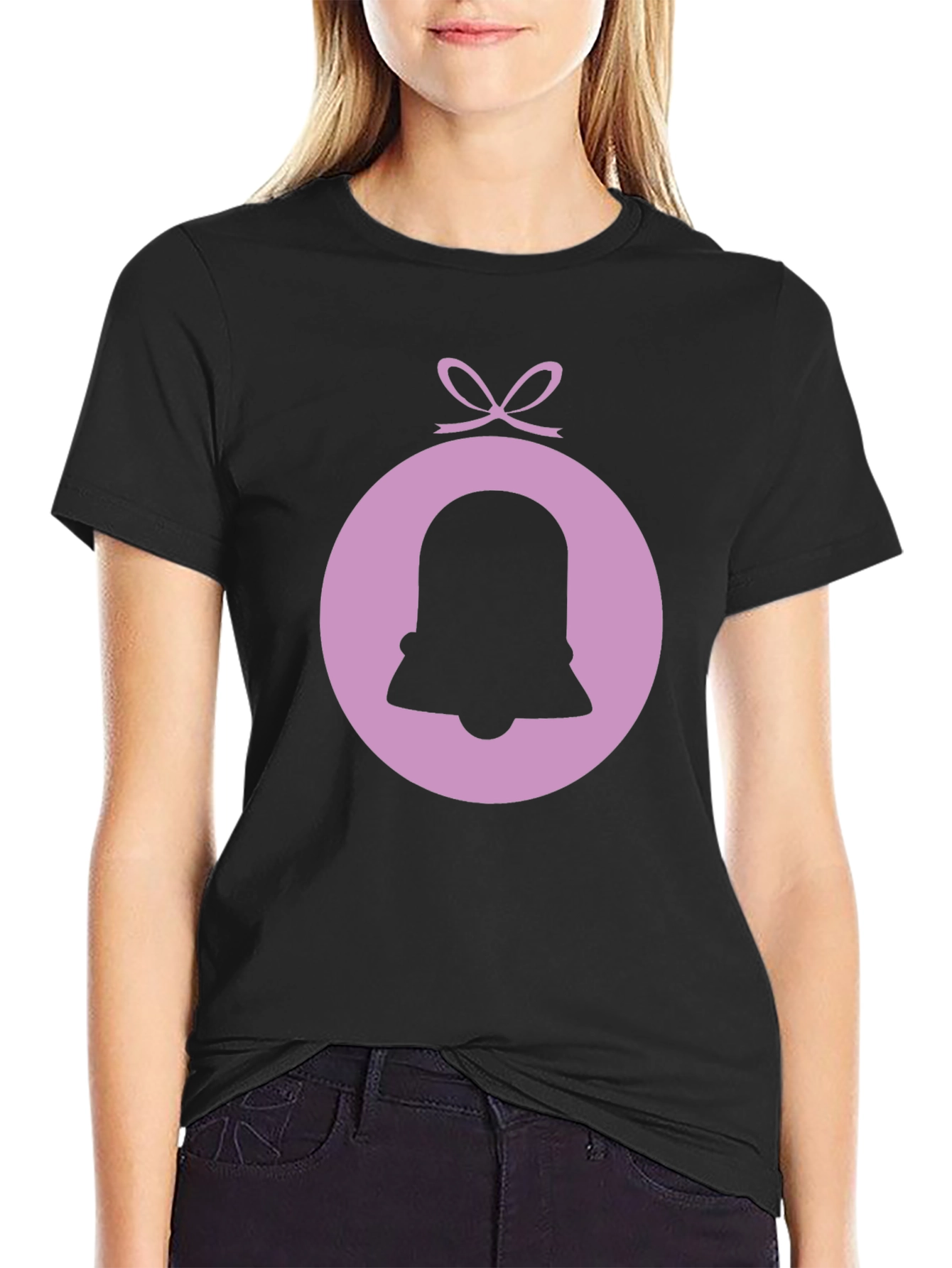 Bell Ornament Graphic T-Shirt - Trendy Holiday Tee