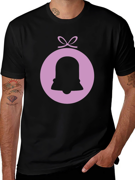 Bell Ornament Graphic T-Shirt - Trendy Holiday Tee