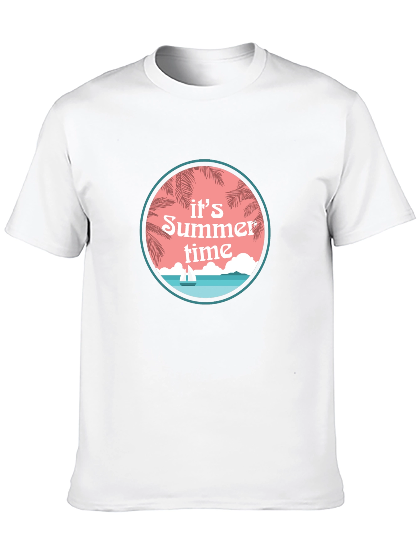 Its Summer Time Black Graphic Tee