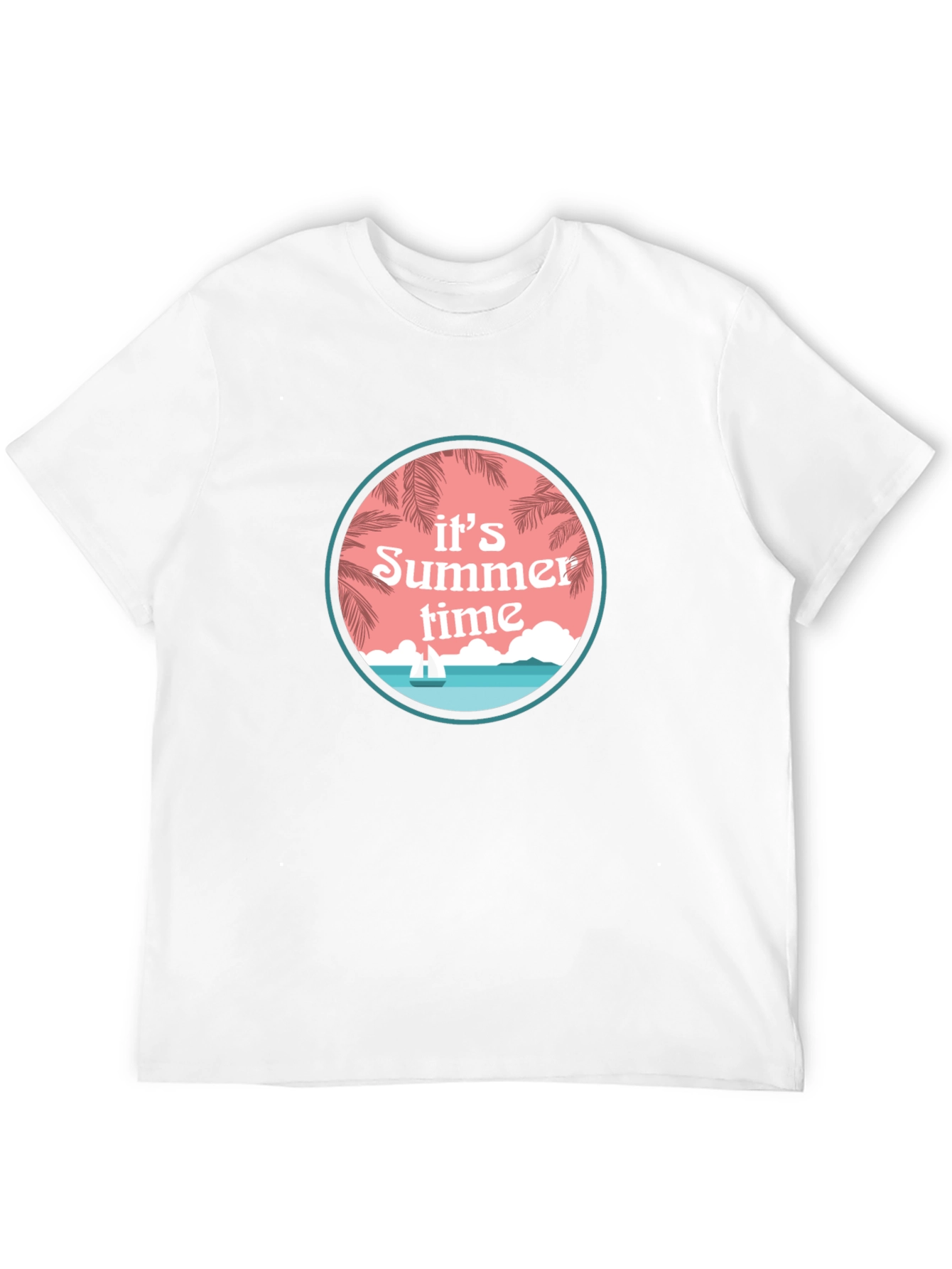 Its Summer Time Black Graphic Tee