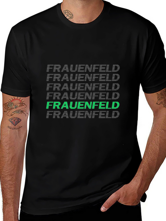 Frauenfeld Black T-Shirt - Modern Graphic Tee