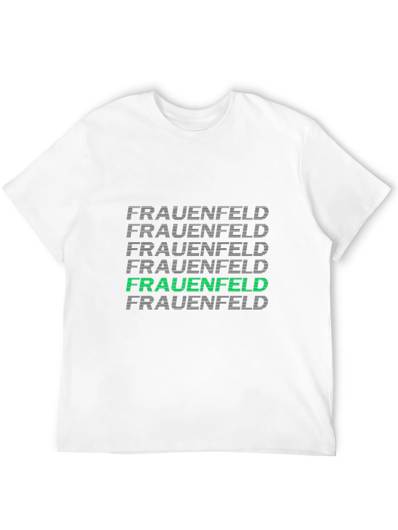 Frauenfeld Black T-Shirt - Modern Graphic Tee