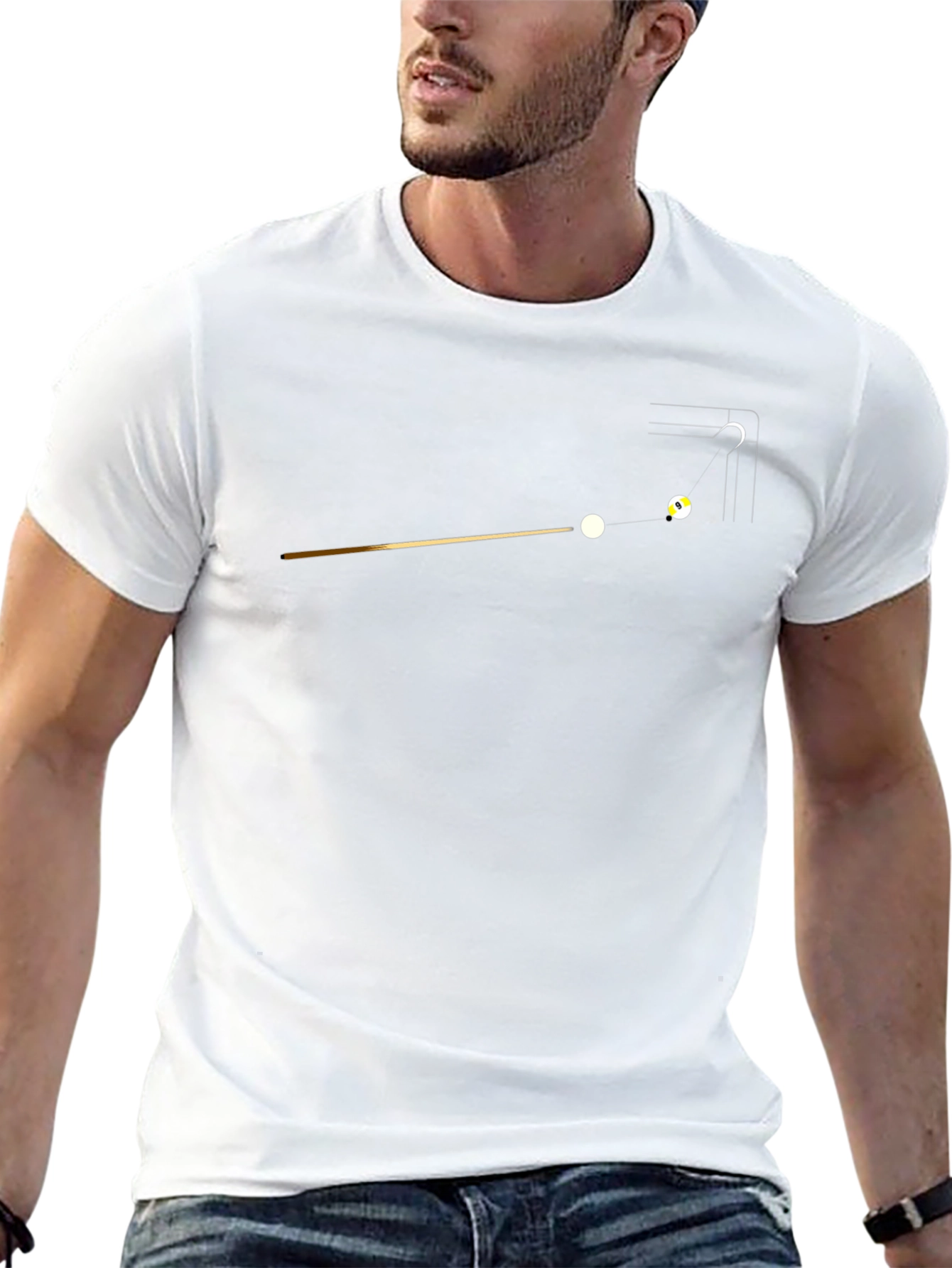 Billiard Ball Graphic Tee - Black