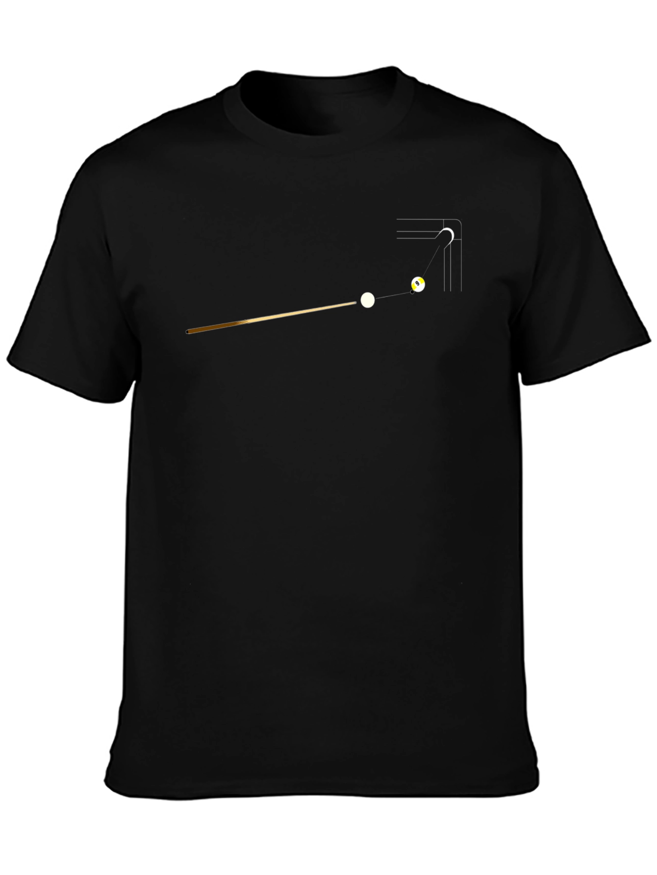 Billiard Ball Graphic Tee - Black
