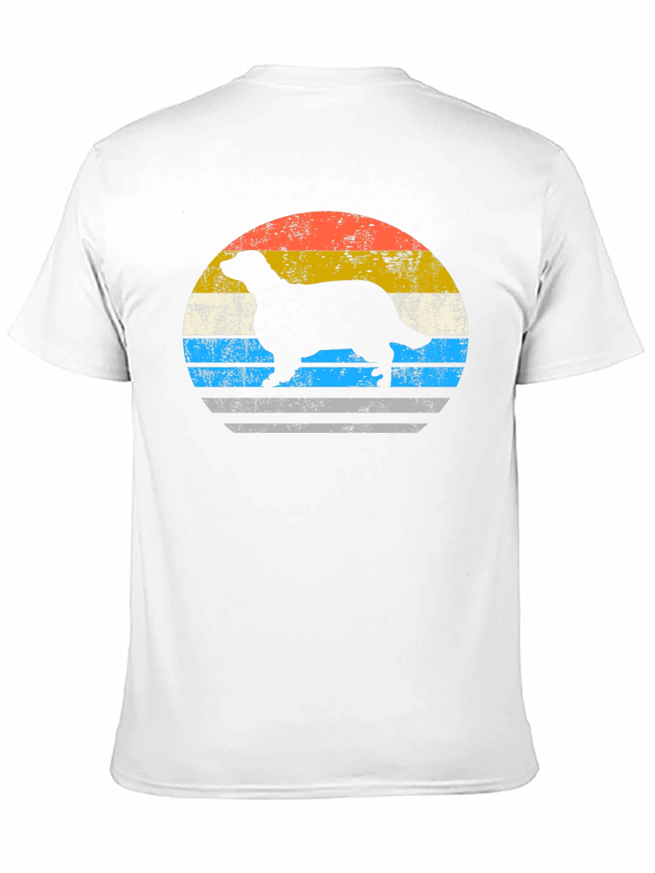 Retro Ferret Sunset Graphic T-Shirt