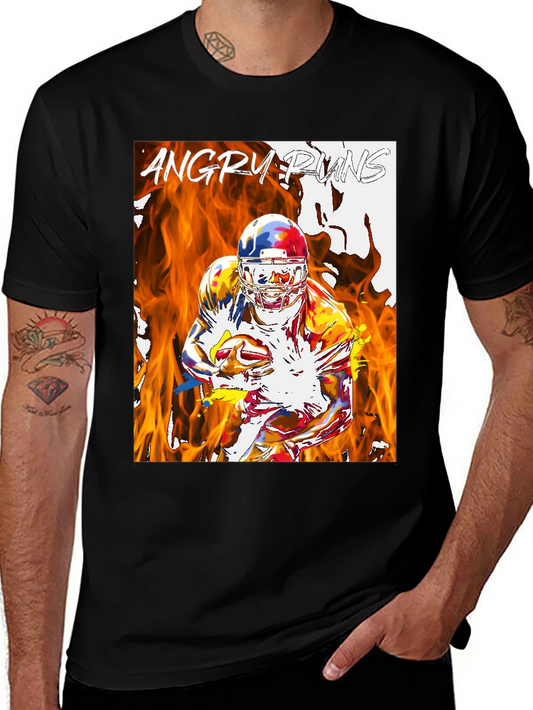 Angry Runs Football Graphic T-Shirt
