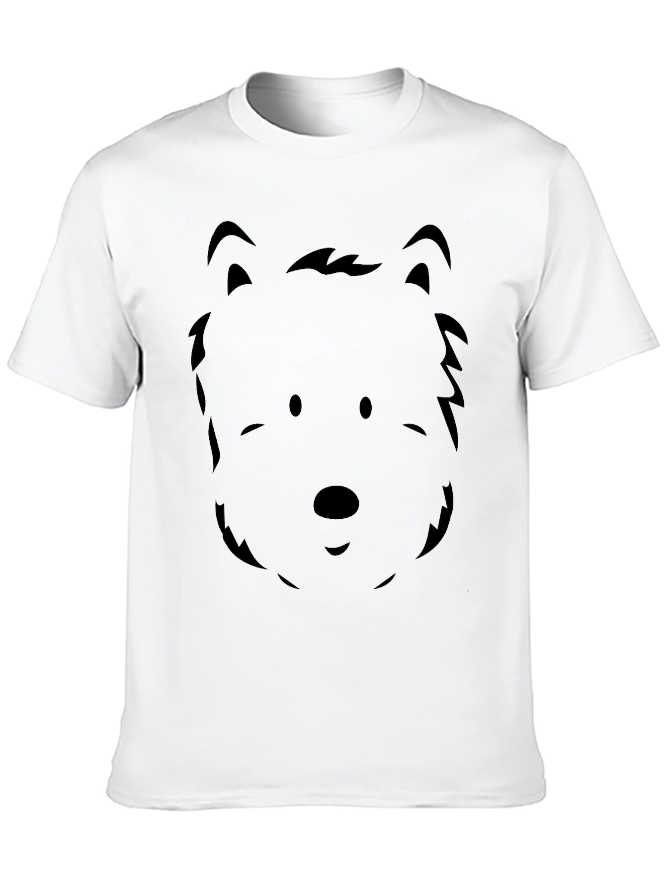 Dog Face Graphic Tee - Mens Black T-Shirt