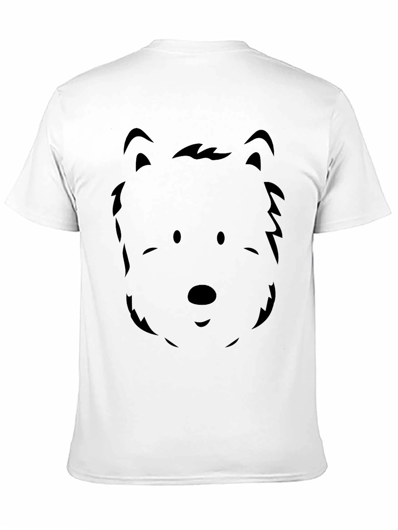 Dog Face Graphic Tee - Mens Black T-Shirt