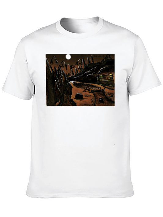 Eerie Night Cabin T-Shirt
