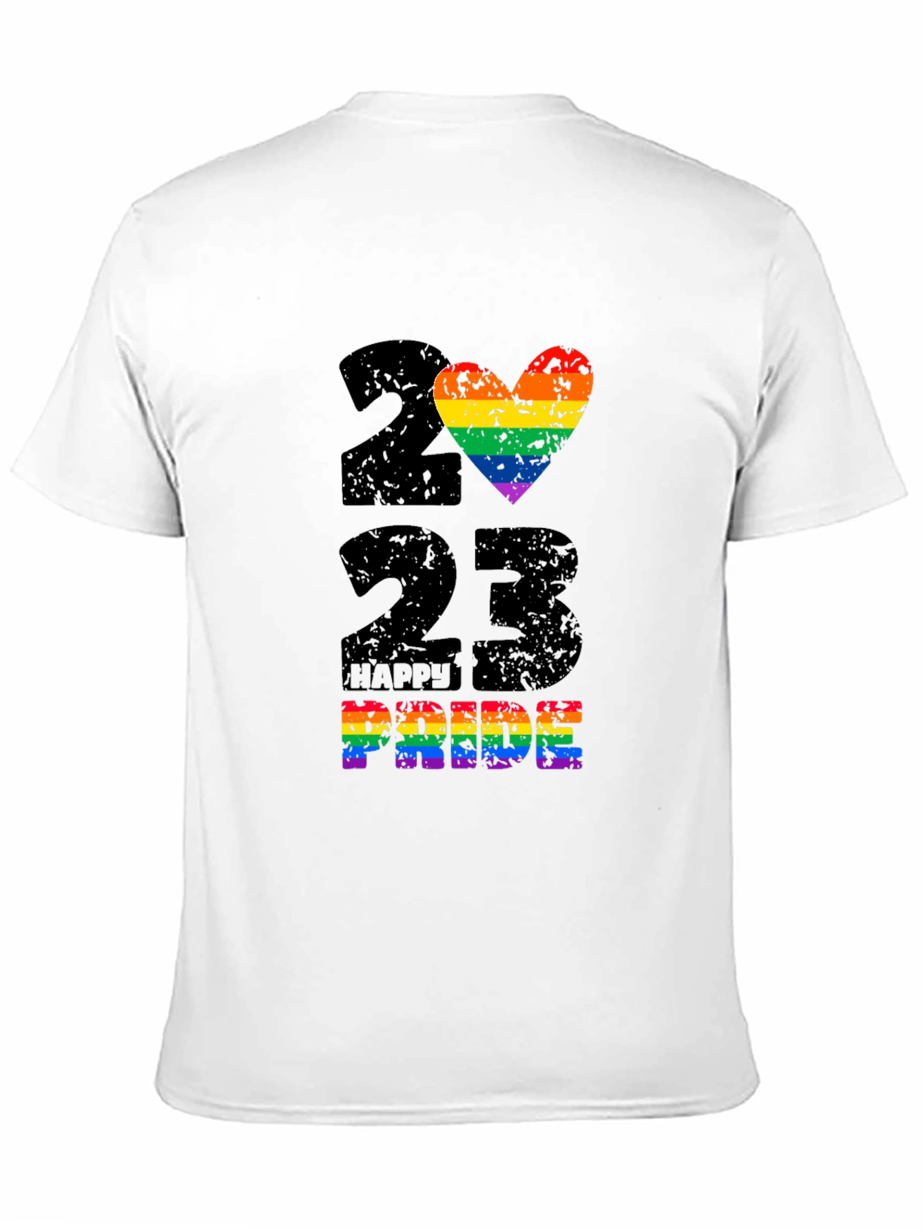 Happy Pride 2023 Rainbow Heart T-Shirt